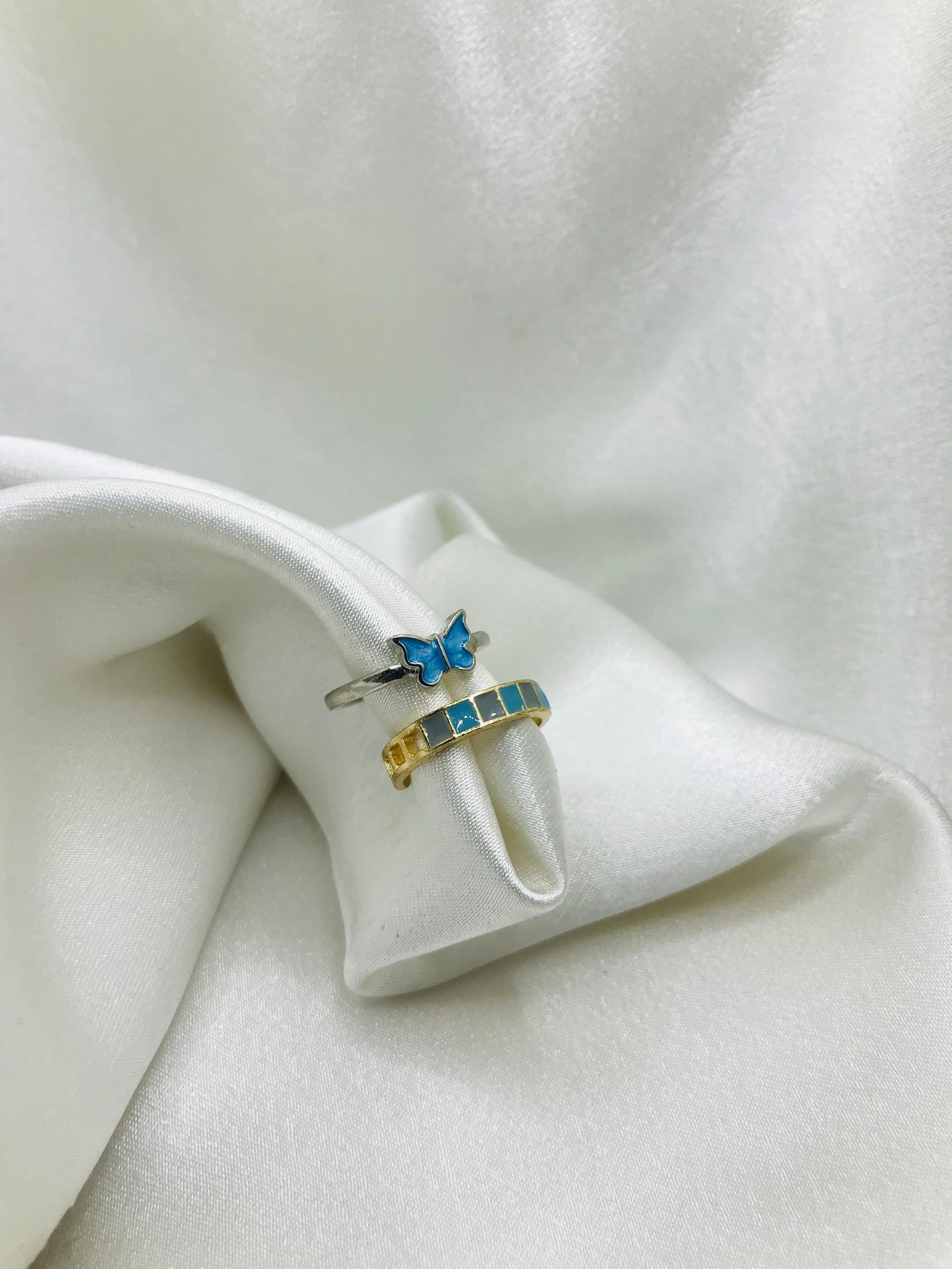 Butterfly and Enamel Ring