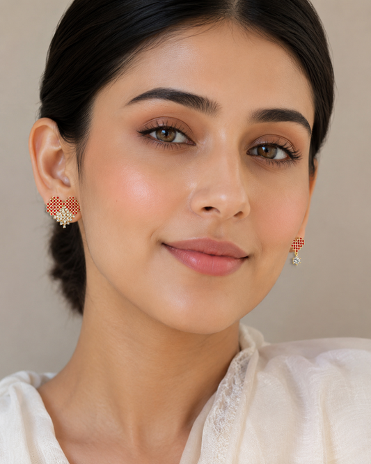 Heart Pixel Earrings