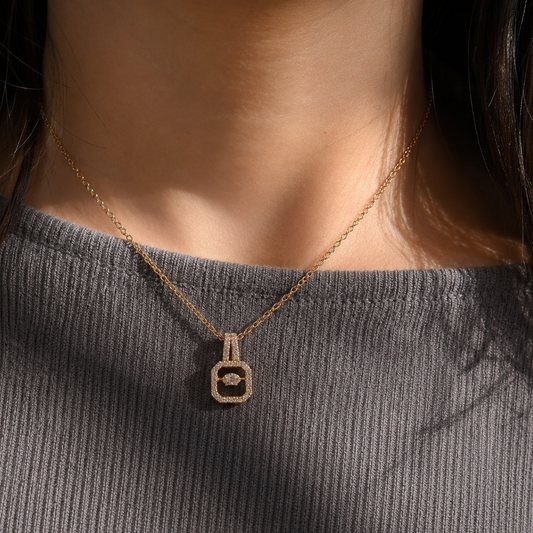 Rose Gold Diamond Pendant