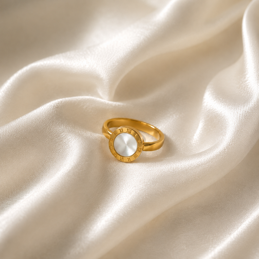 Roman Geometrical Stainless Rings