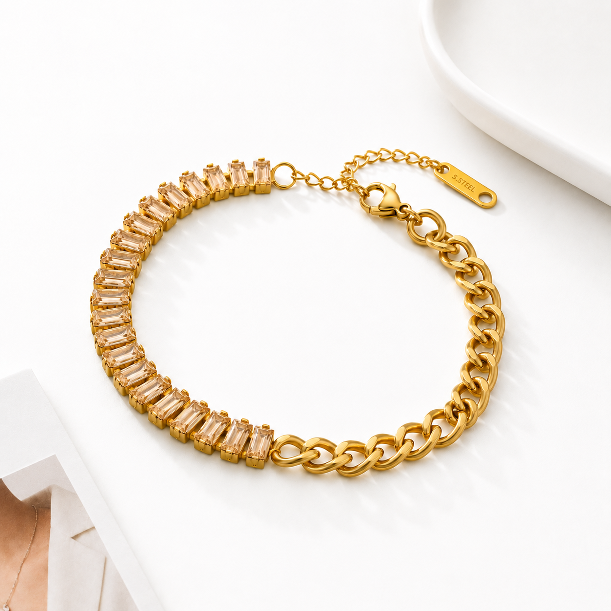 Crystal Chain Bracelet