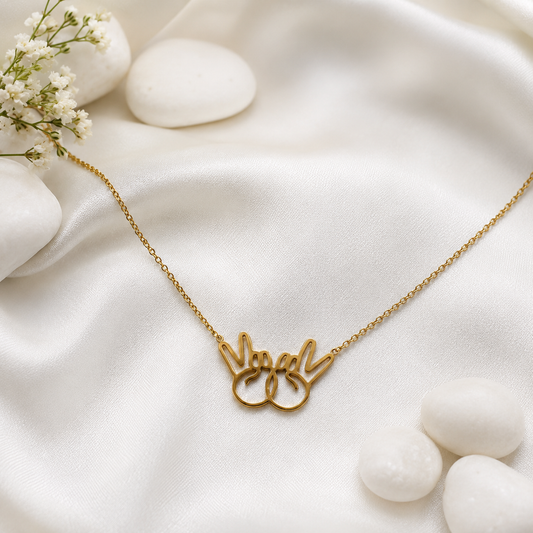 Victory Hands Gold Pendant