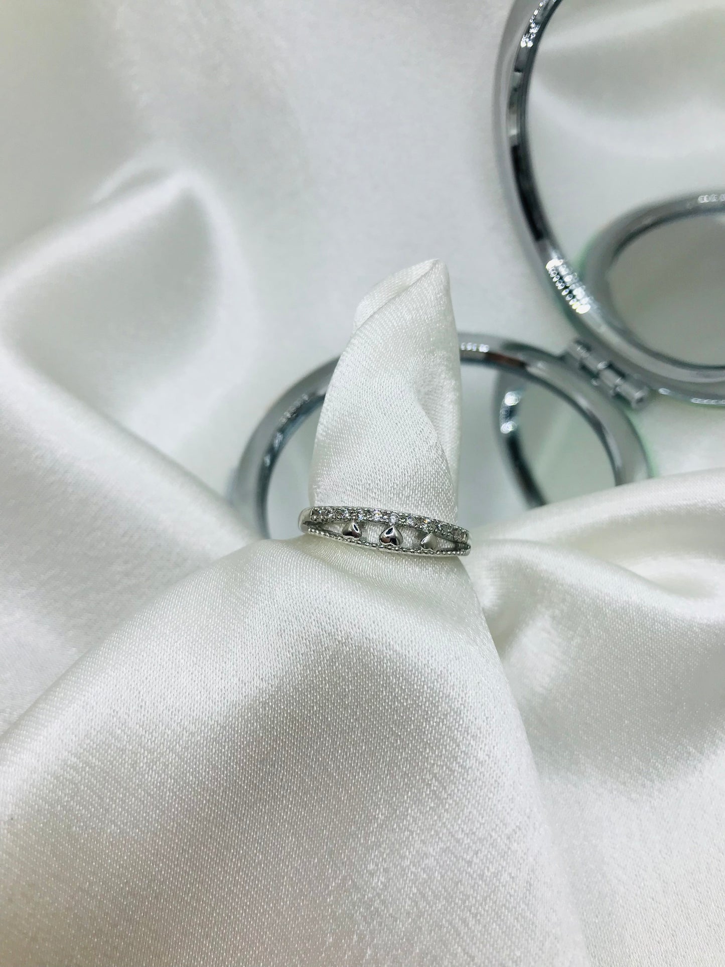 Delicate Silver Heart Ring