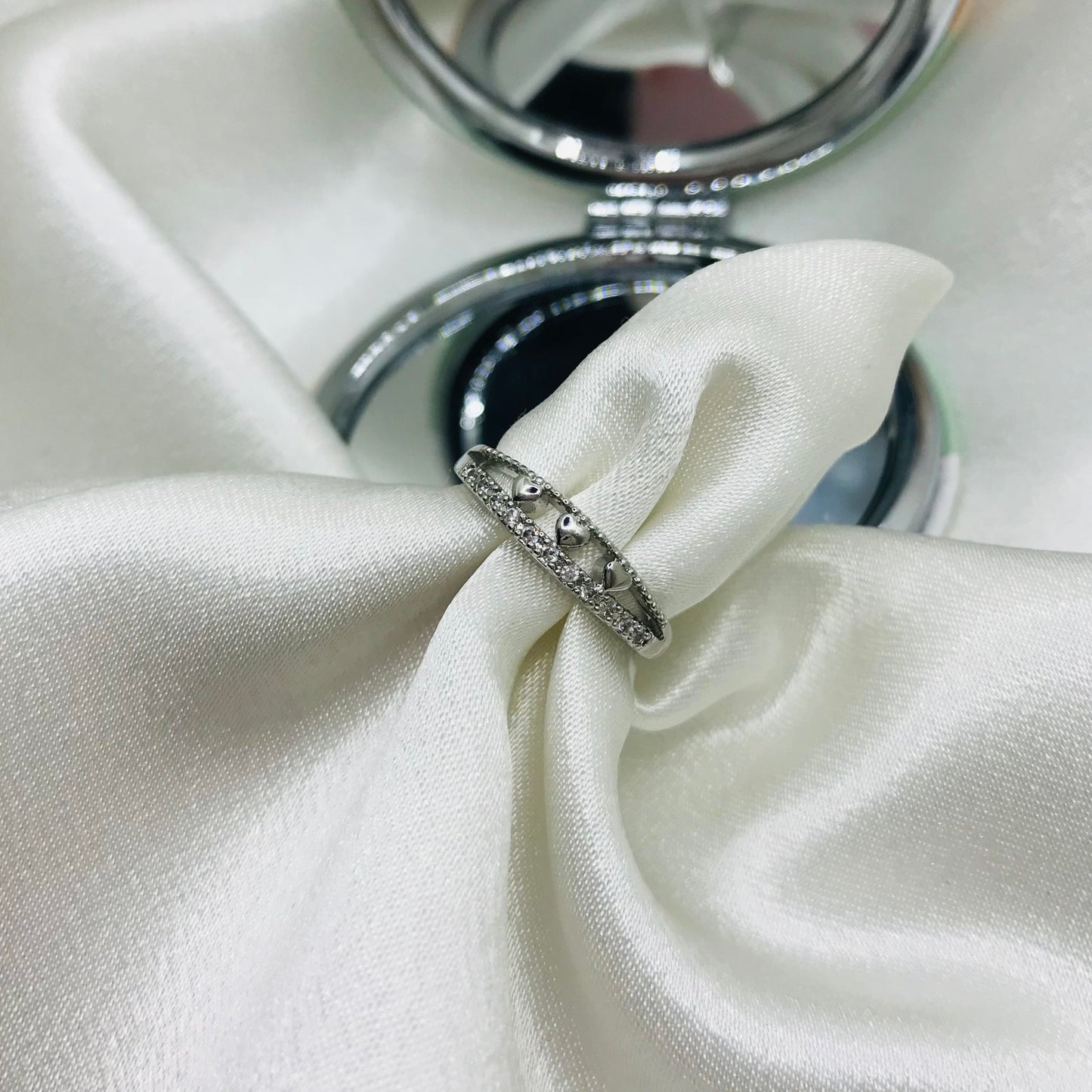 Delicate Silver Heart Ring
