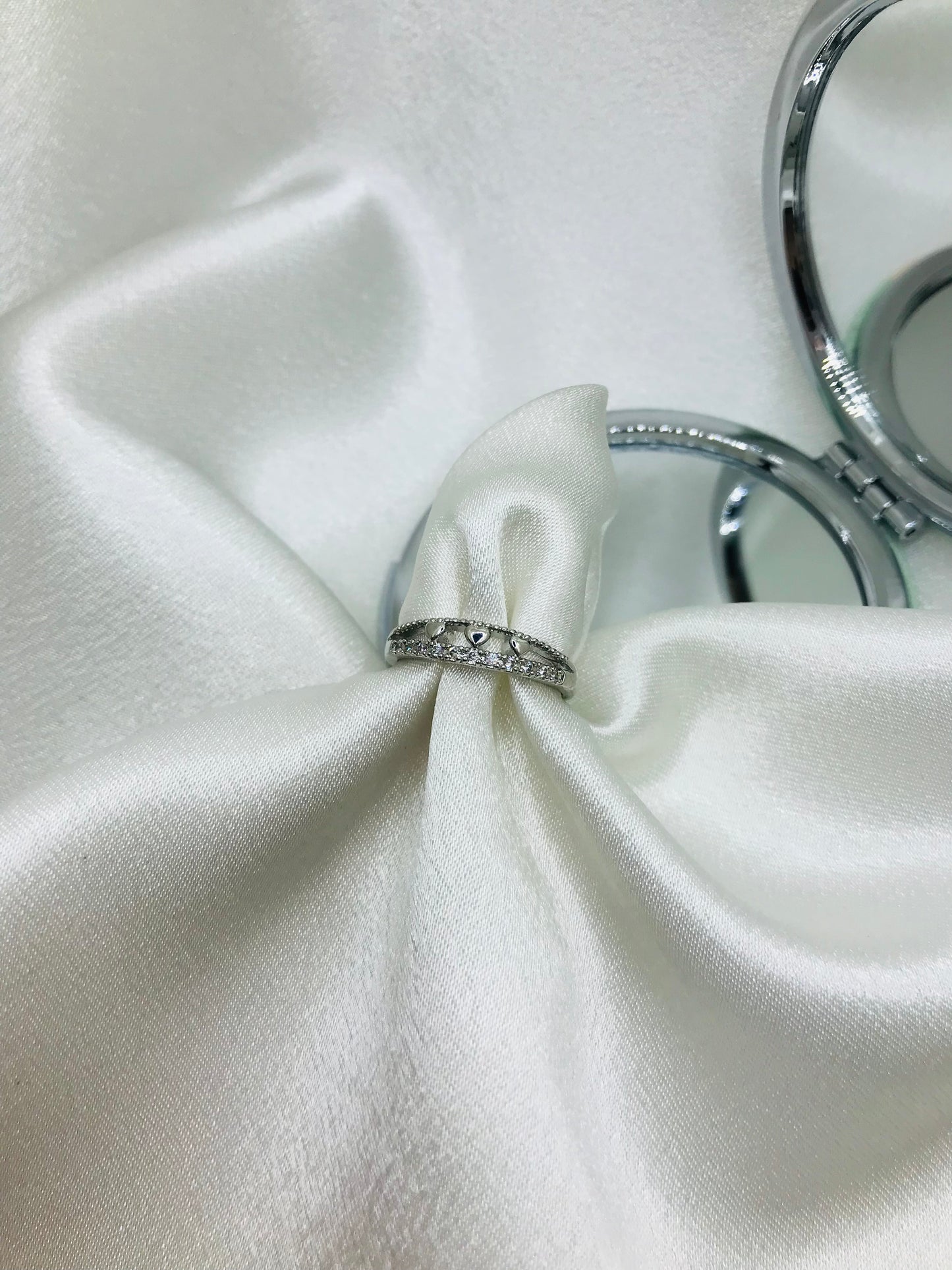 Delicate Silver Heart Ring