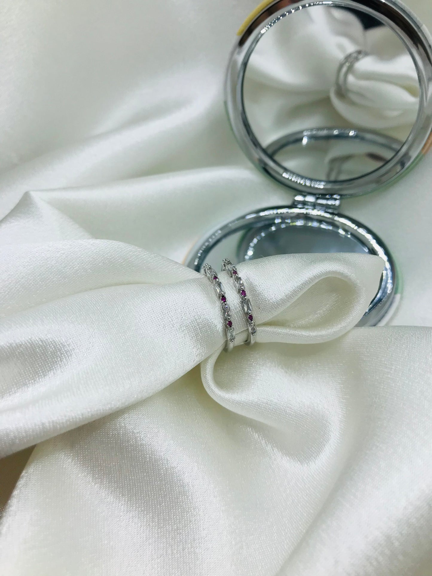 Double Band Diamond Ring