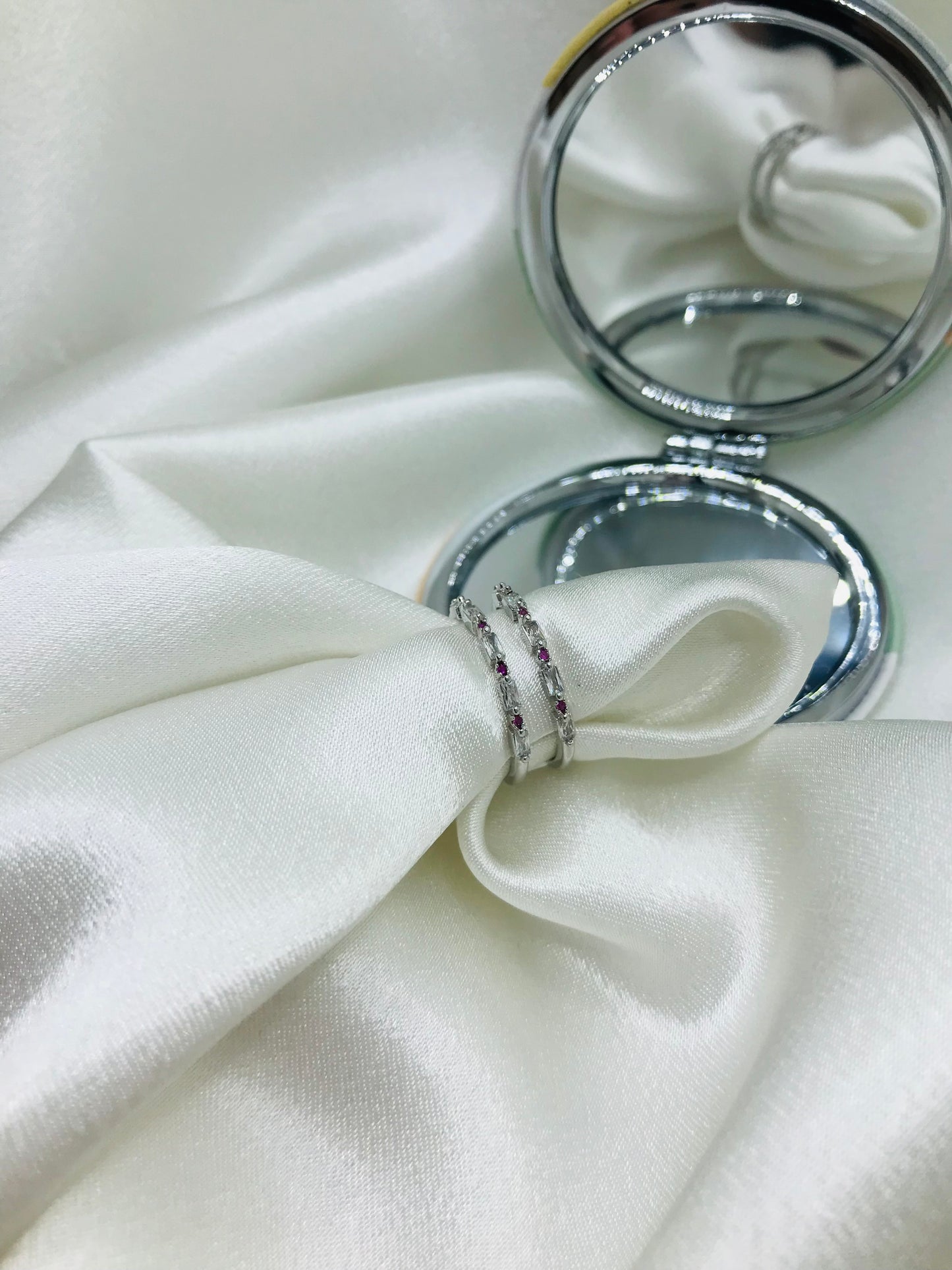 Double Band Diamond Ring