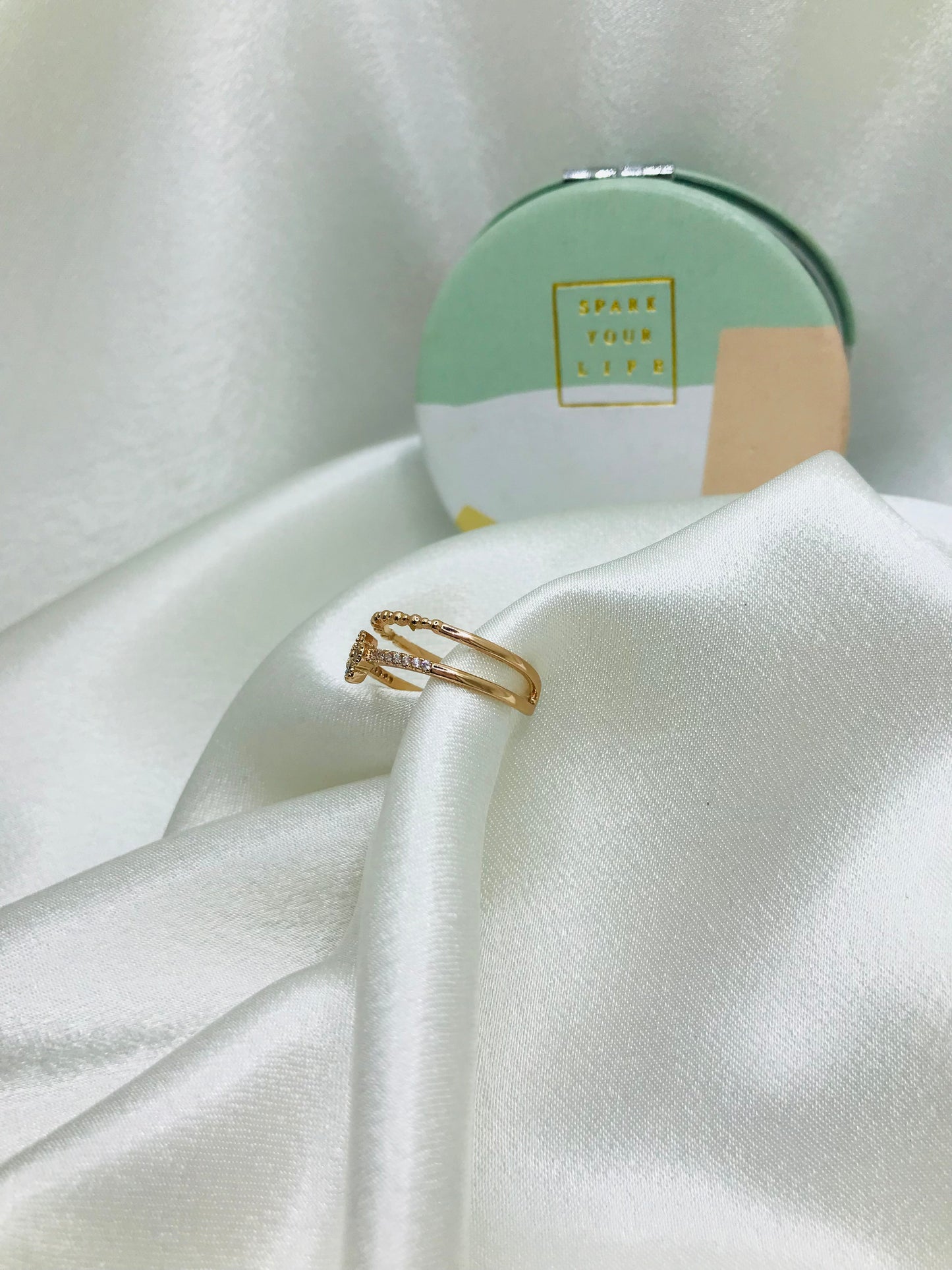 Double Rose Gold Minimalist Ring