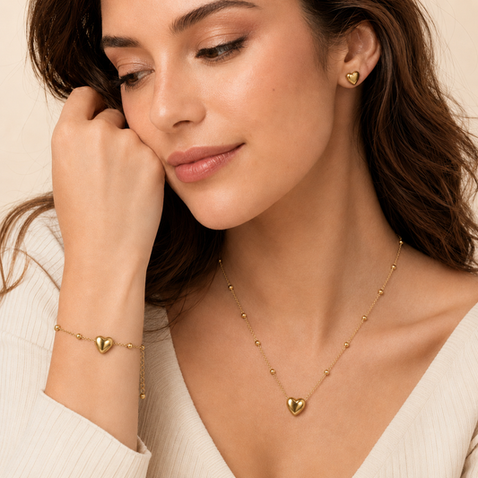 Elegant Heart pendent set