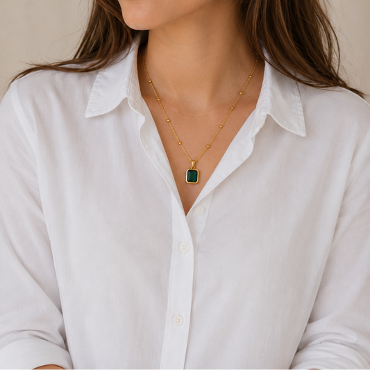 Emerald Grace Pendant Necklace