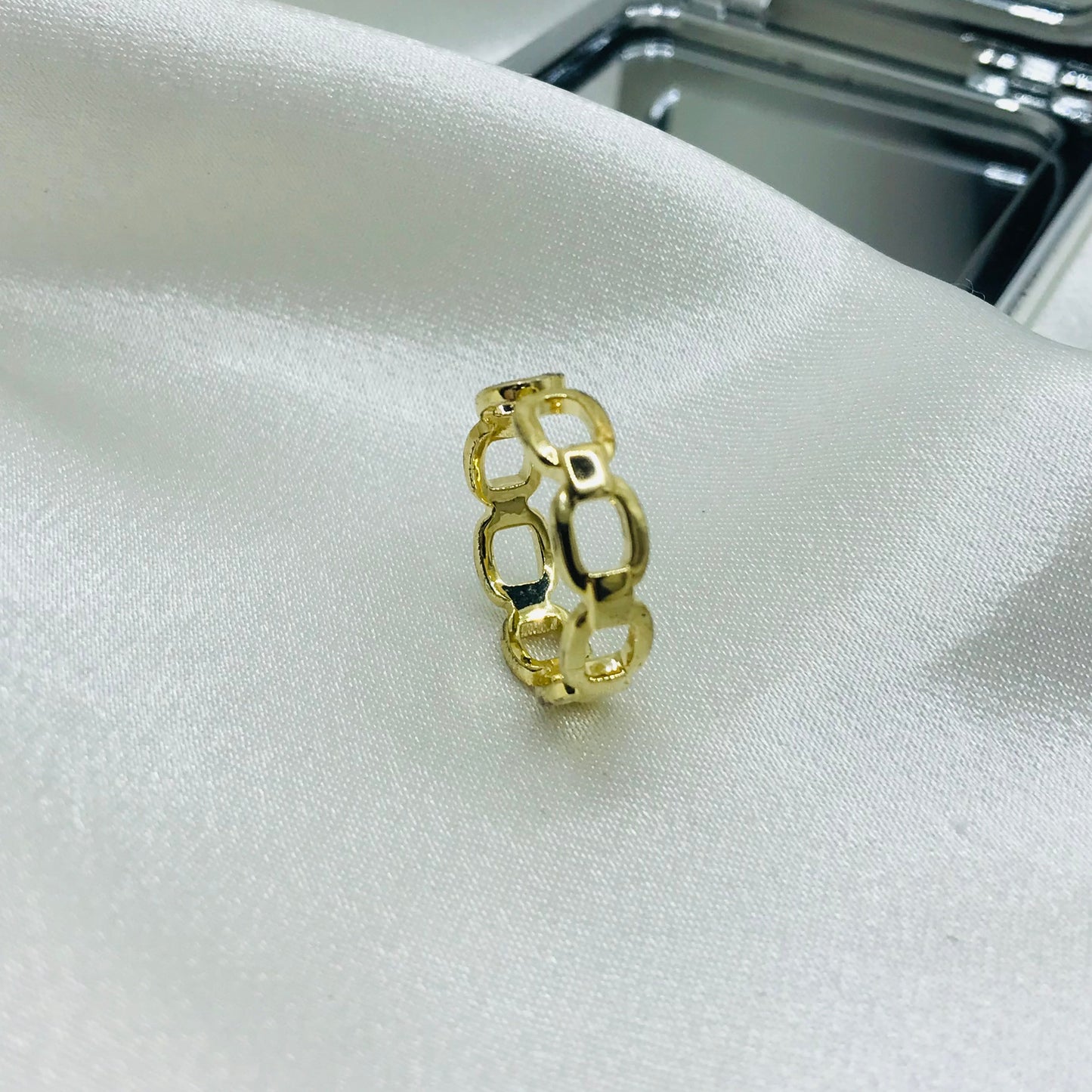 Geometric Gold Ring