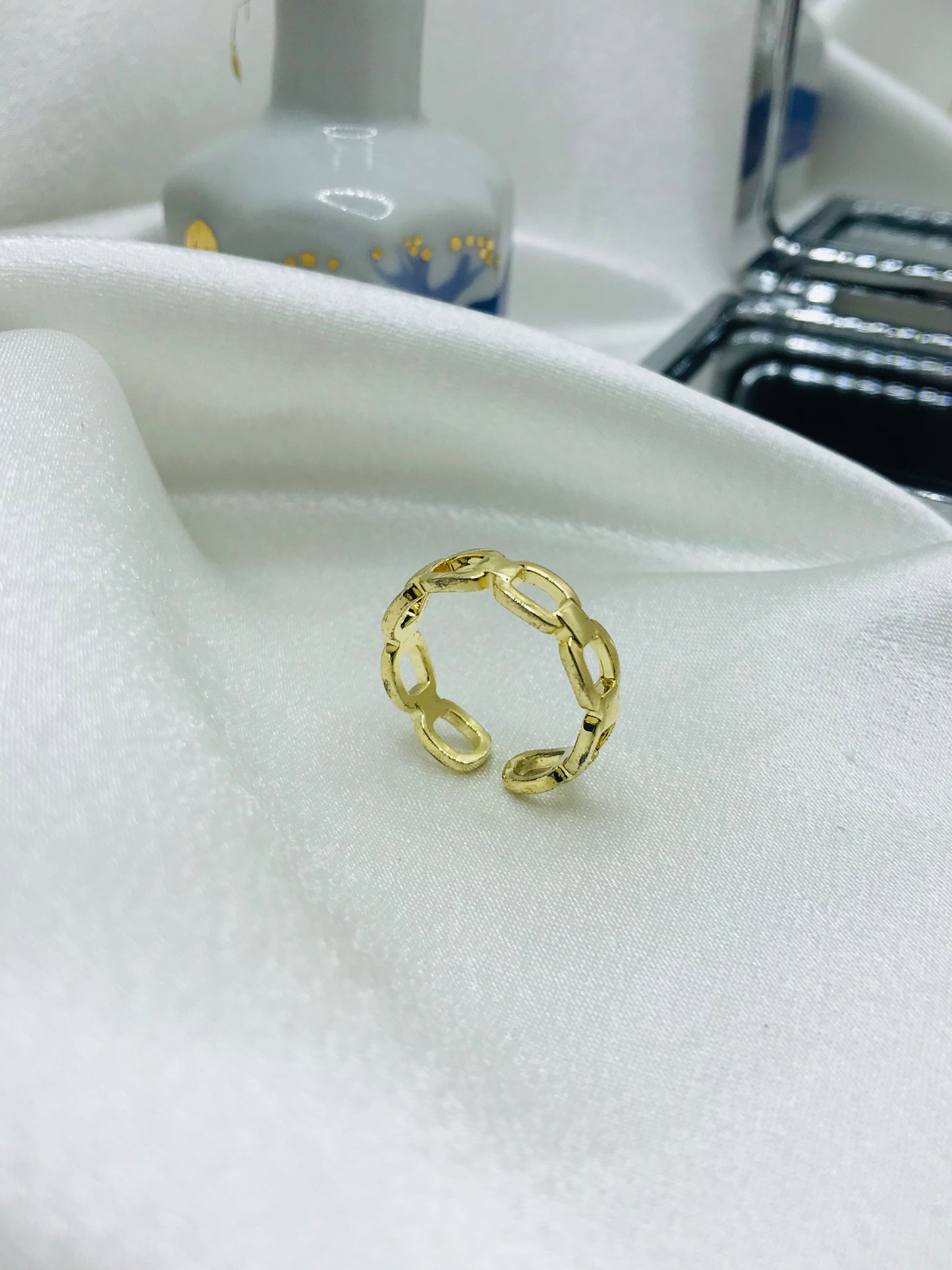 Geometric Gold Ring