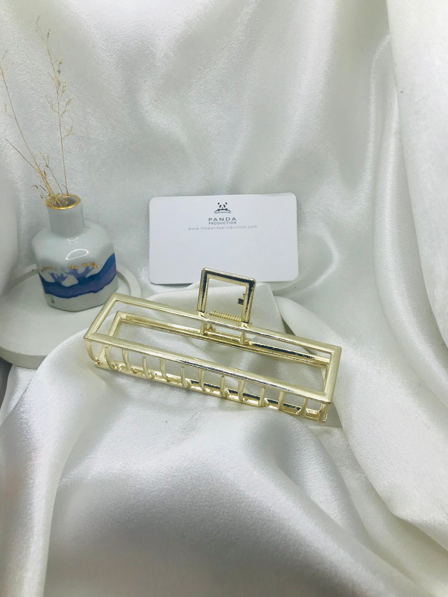 Gold Cage Hair Clip