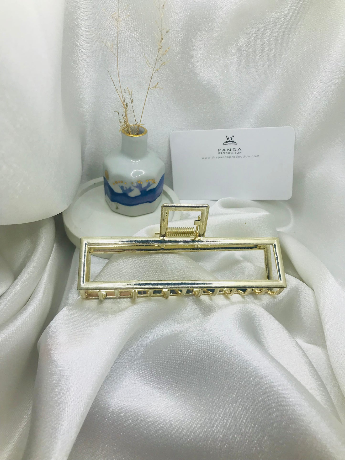 Gold Cage Hair Clip