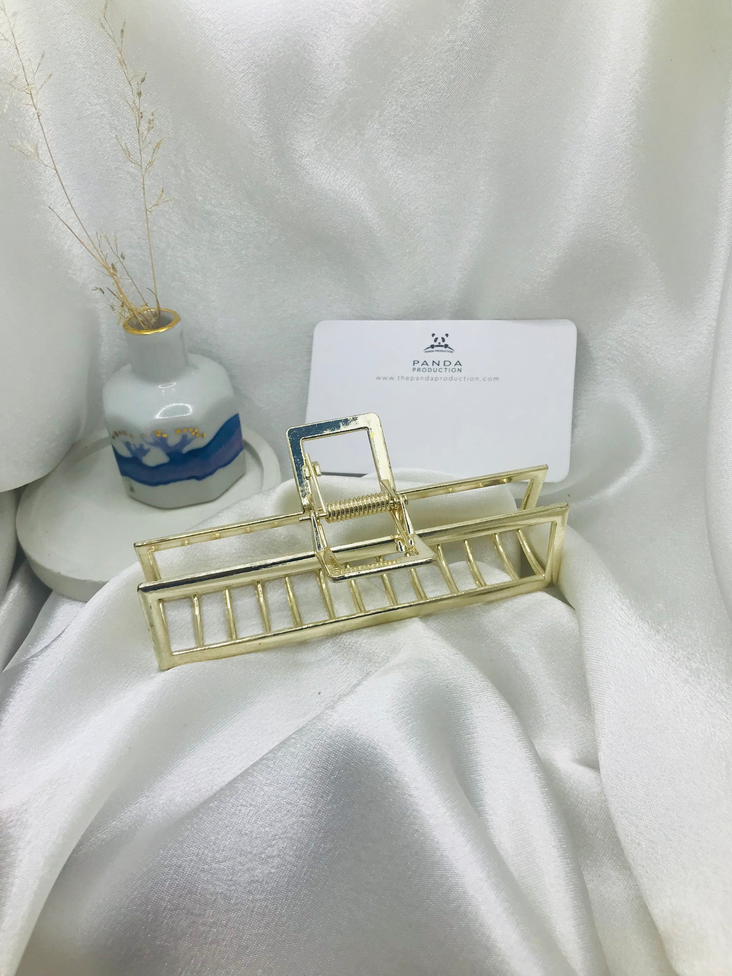 Gold Cage Hair Clip