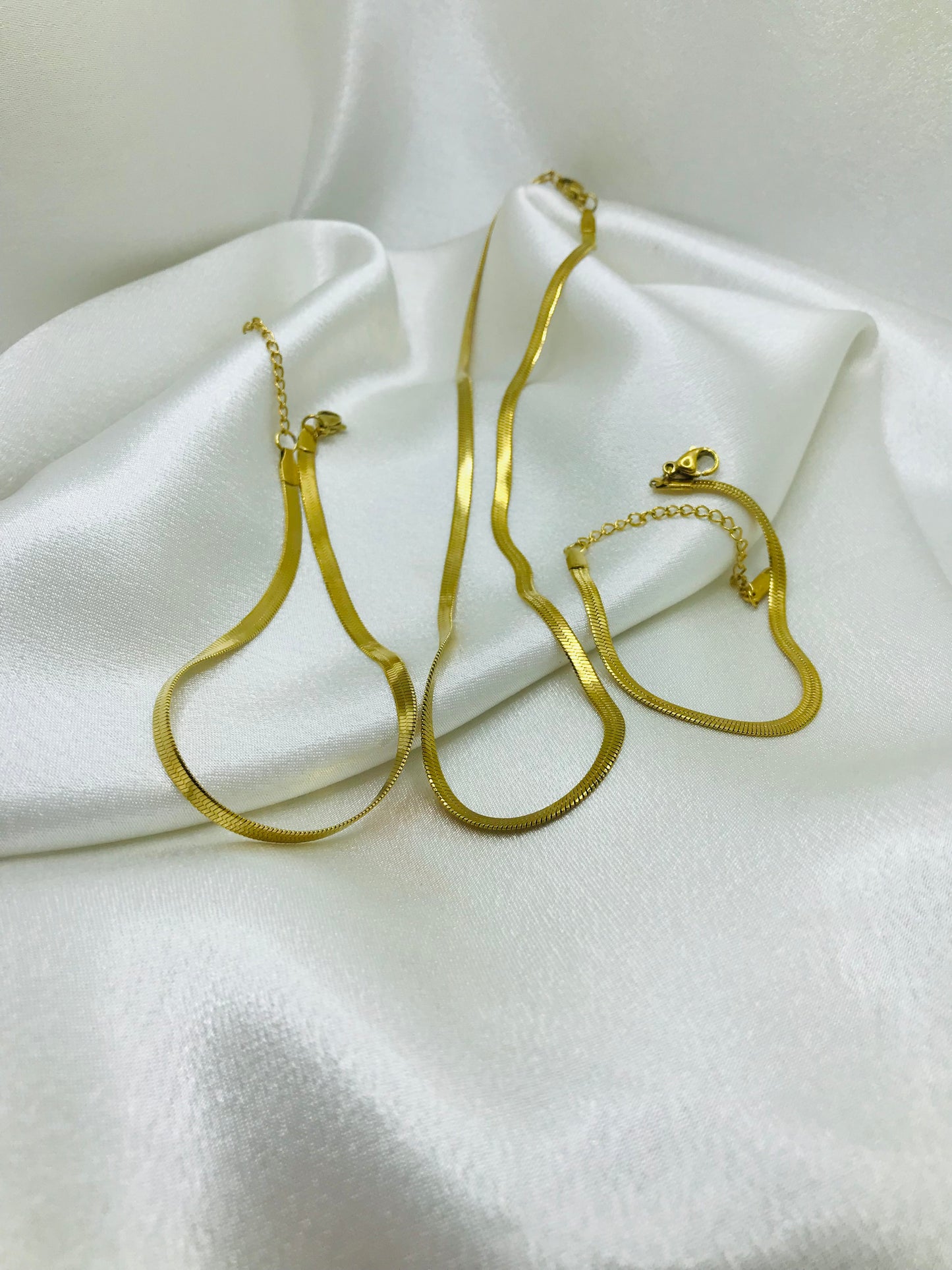 Gold Snack Chain Jewelry Set