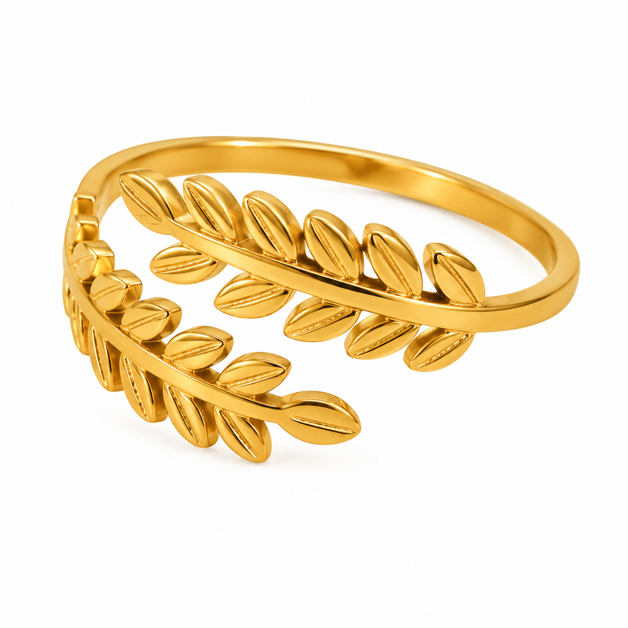 Golden Olive Leaf Ring