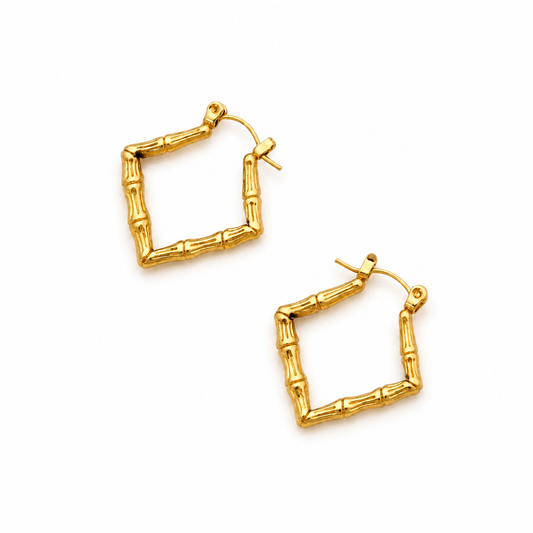 Bamboo Square Hoop