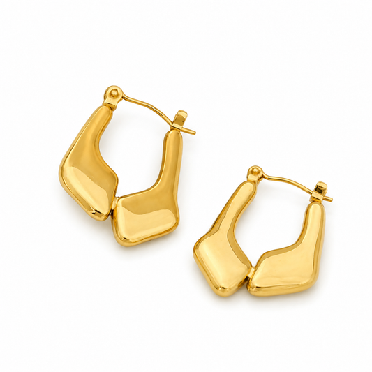Golden Curved Hoop
