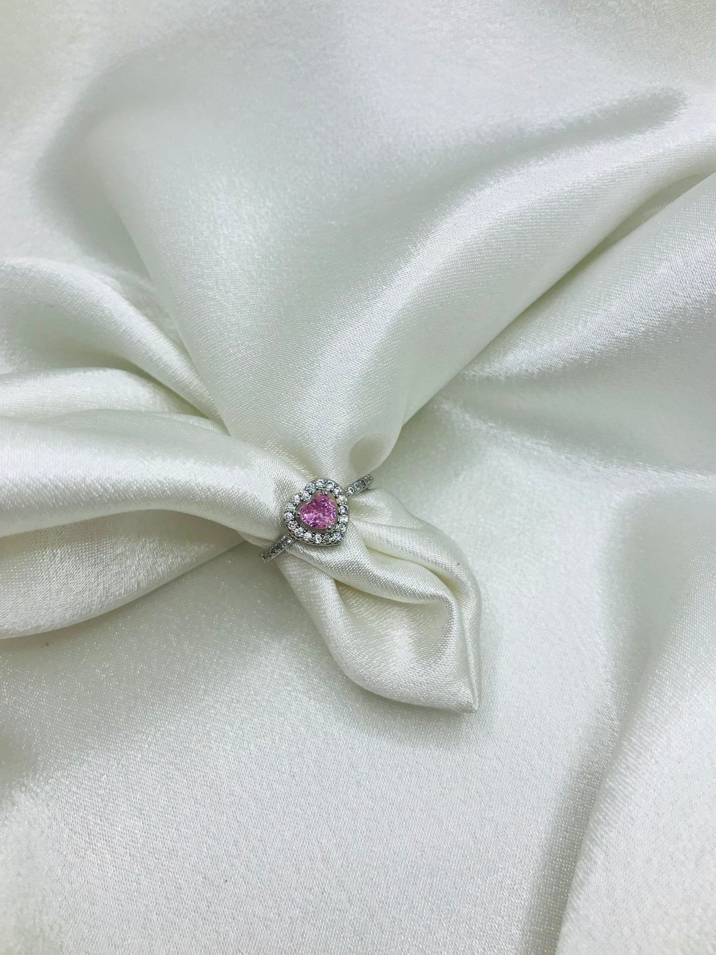 Heart-Shaped Gemstone Rings