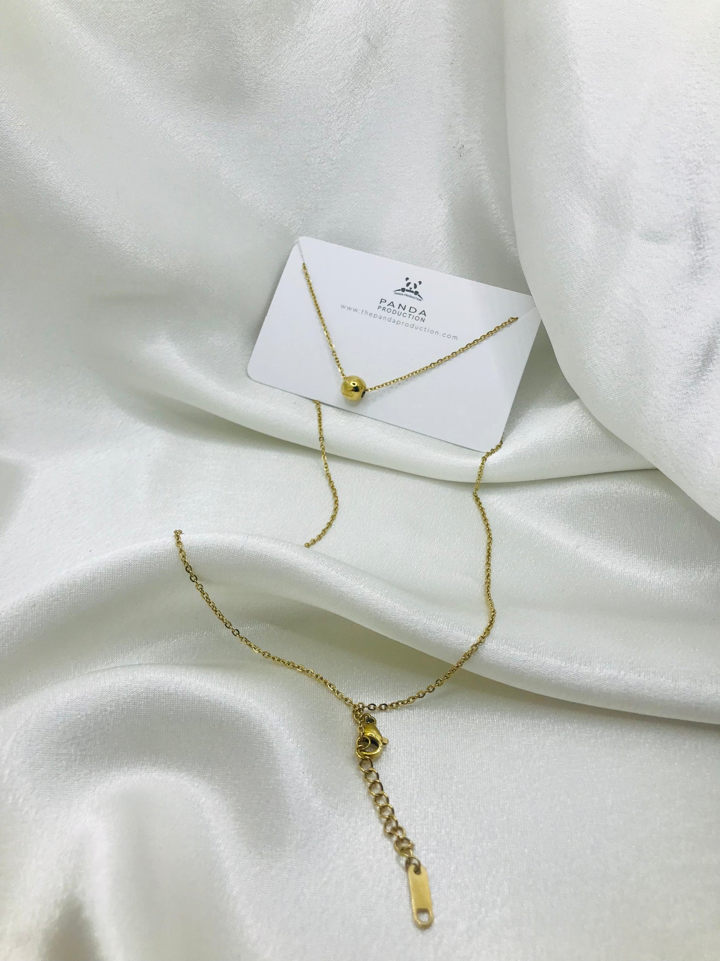 Minimalist Gold Ball Pendant