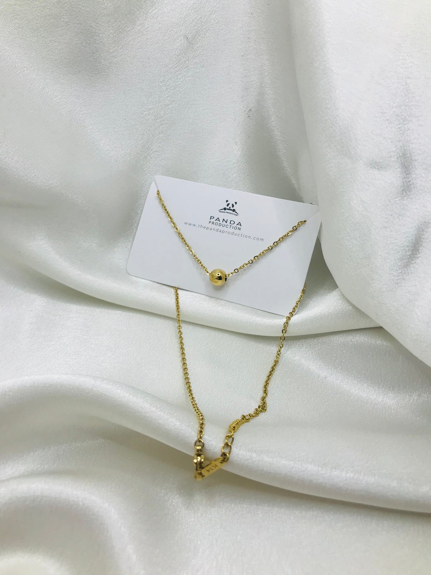 Minimalist Gold Ball Pendant