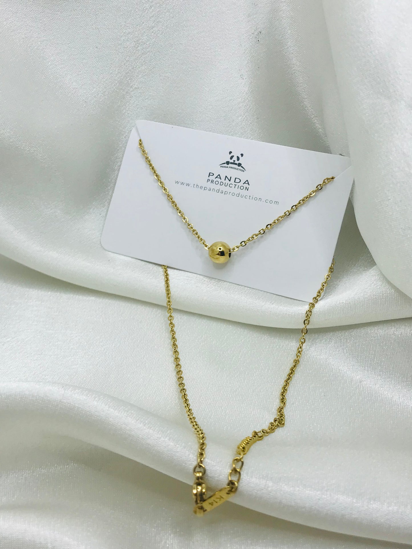 Minimalist Gold Ball Pendant