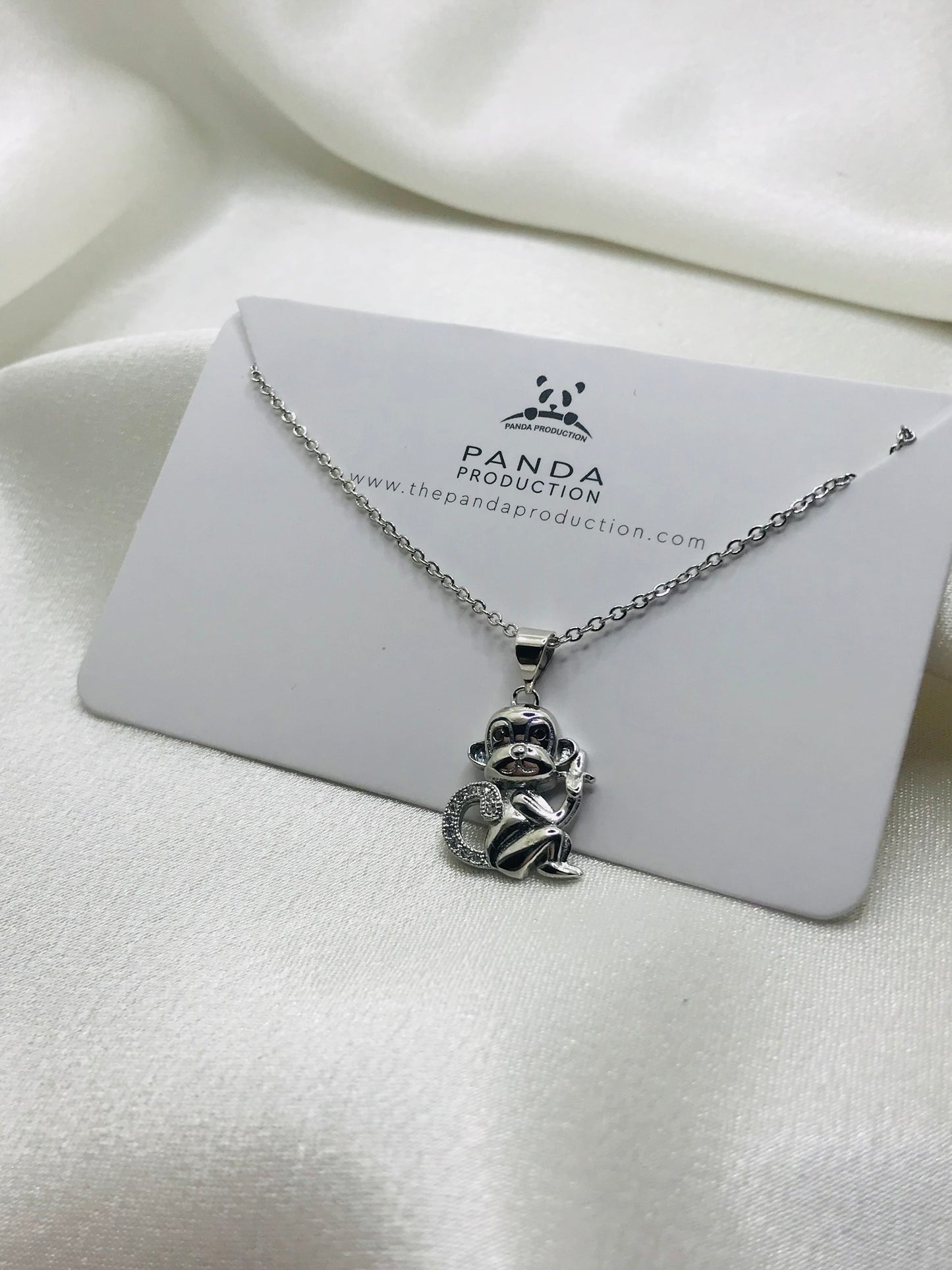 Silver Monkey Pendant