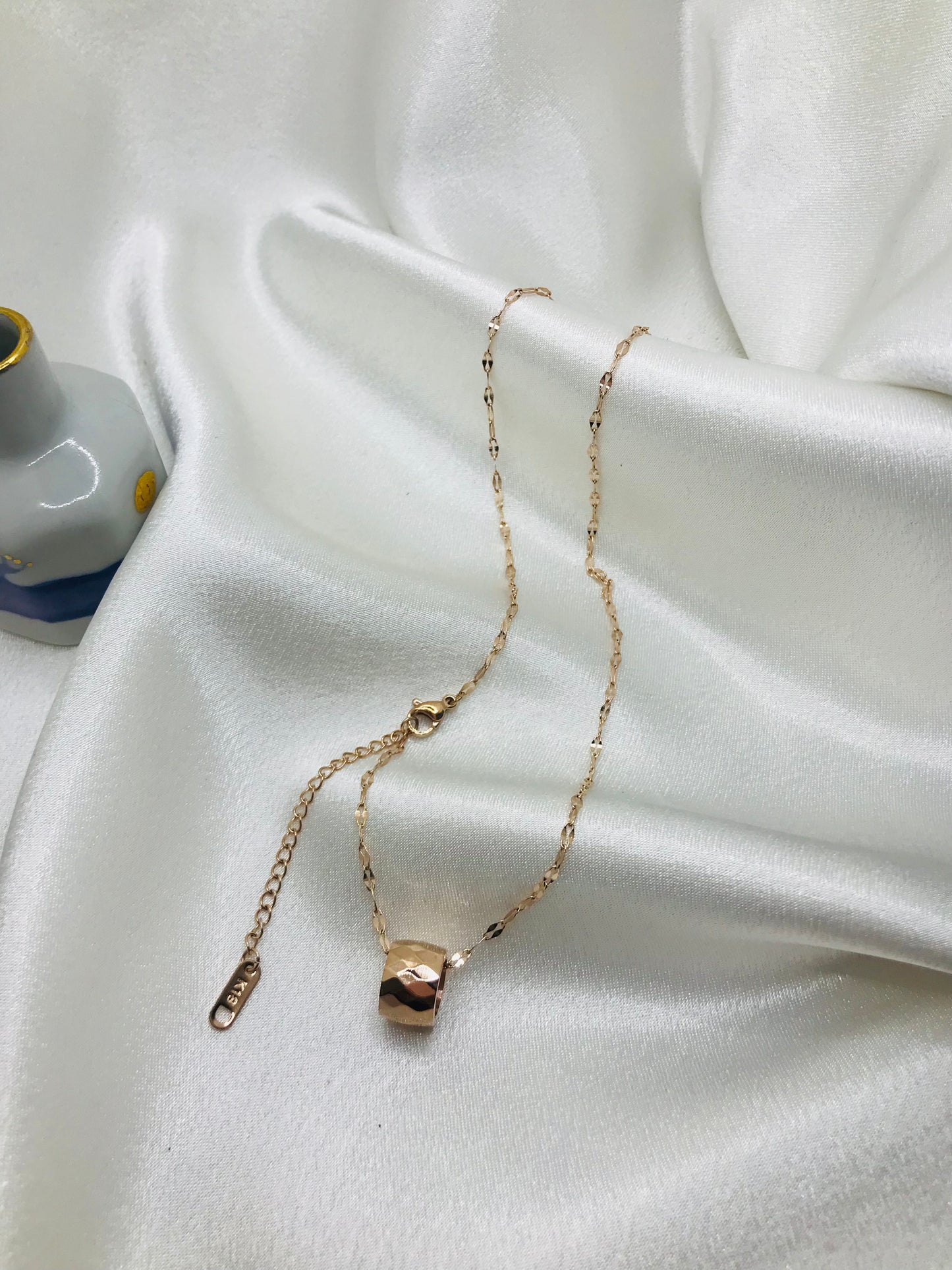 Gold Hollow Circle Pendant