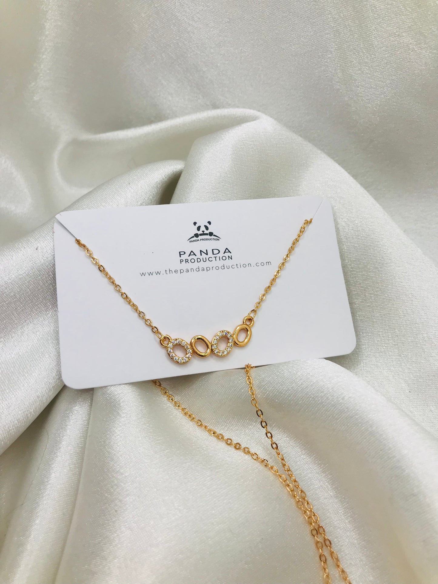 Modern Gold Circle Pendant