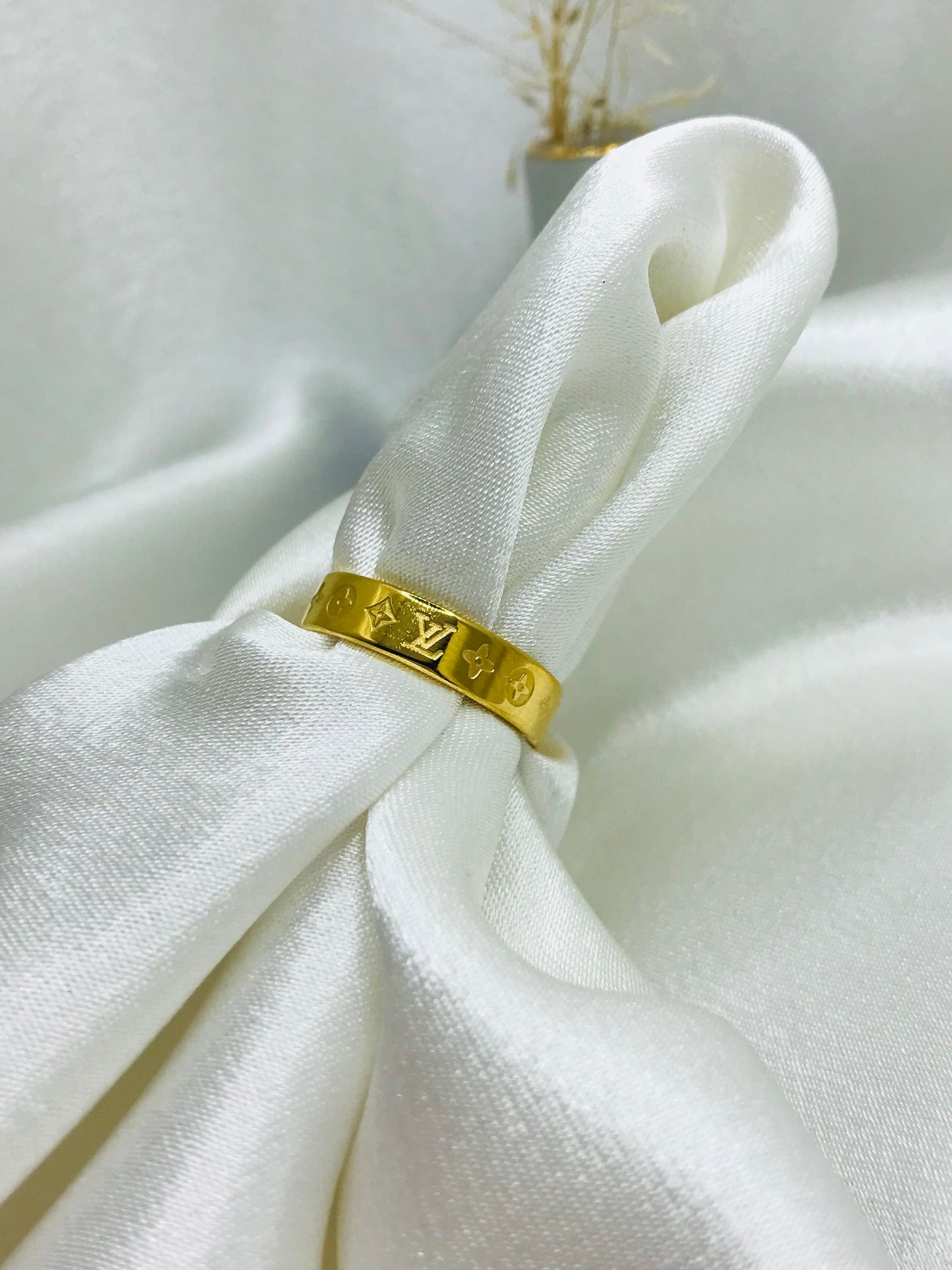 Louis Vuitton Inspired Gold Ring