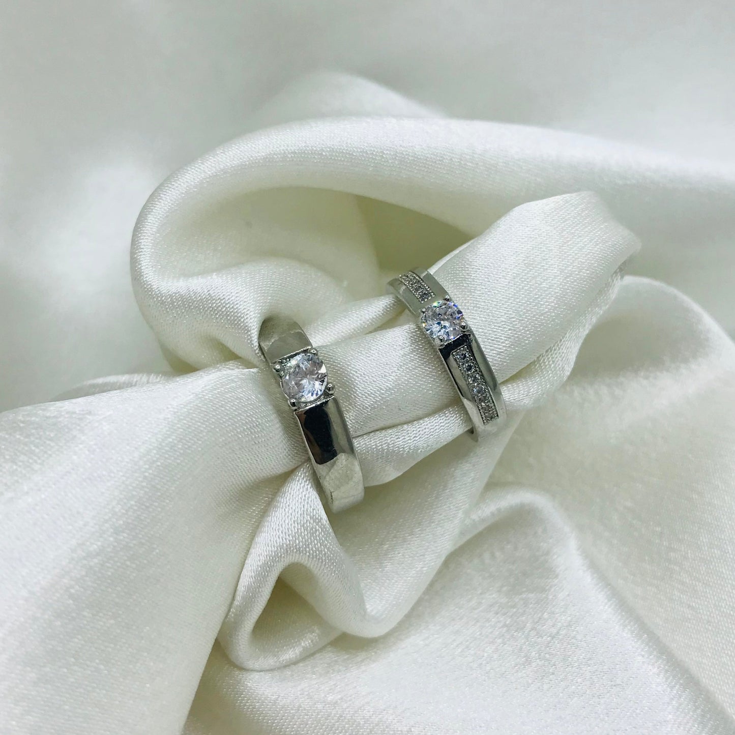 Matching Silver Ring Set