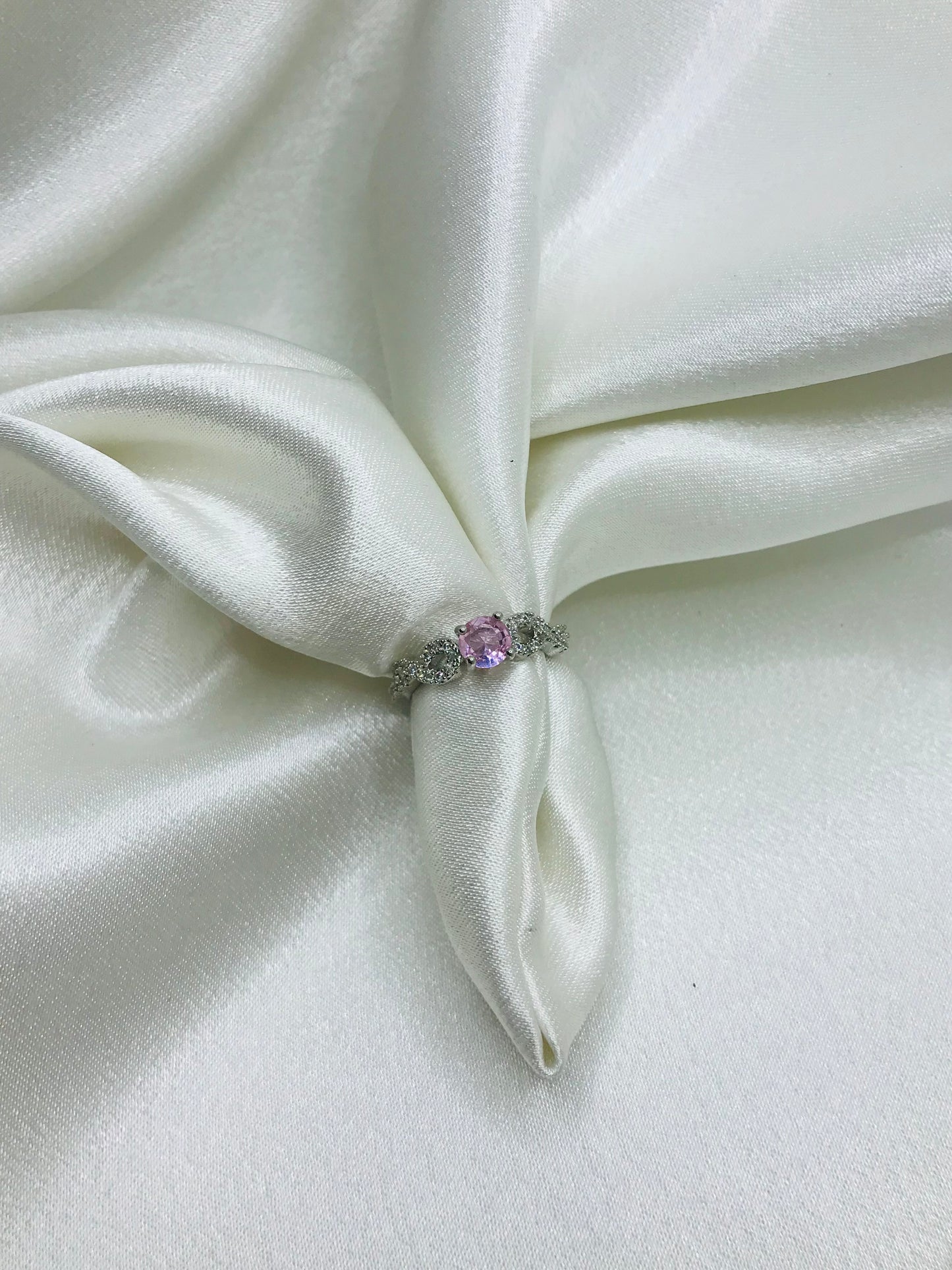Minimalist Silver Ring with Oval Stones