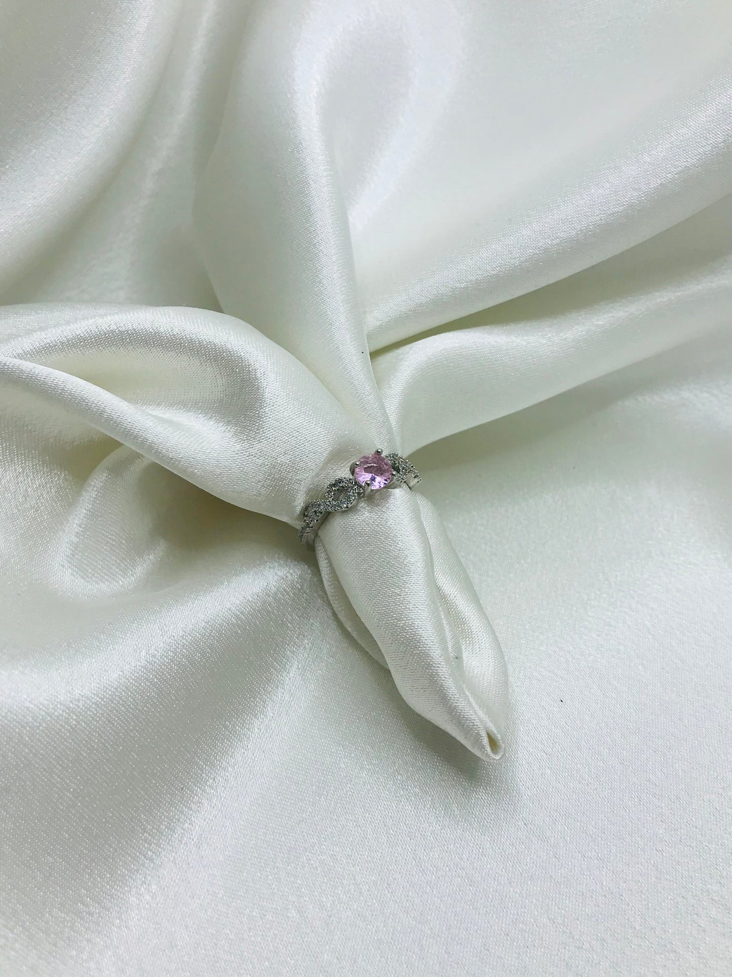 Minimalist Silver Ring with Oval Stones