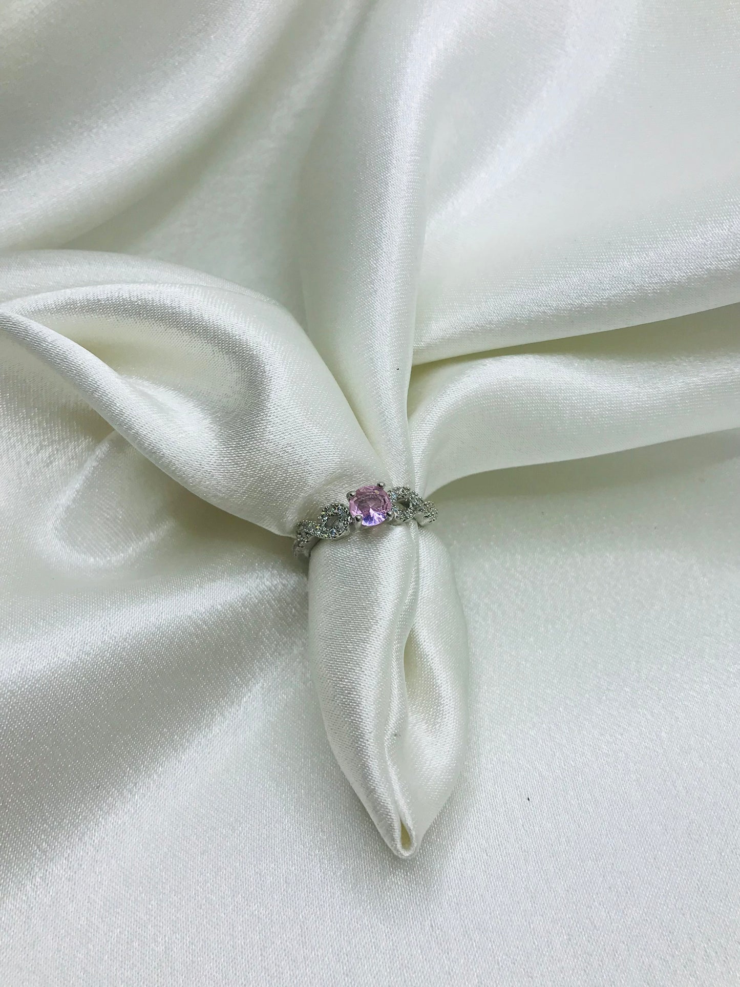 Minimalist Silver Ring with Oval Stones