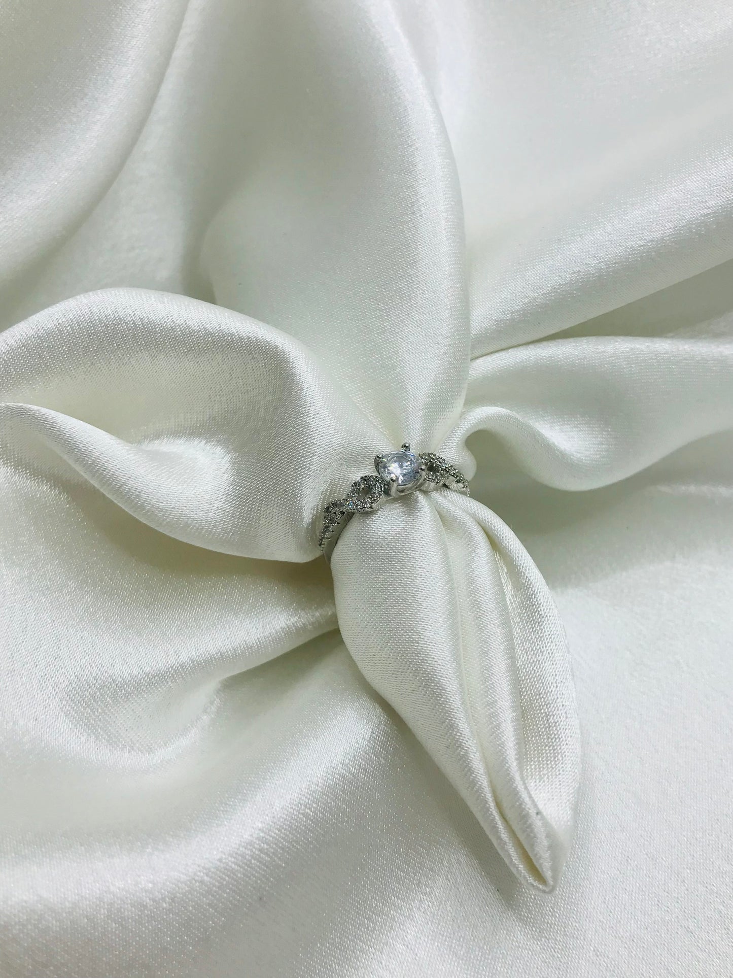 Minimalist Silver Ring with Oval Stones