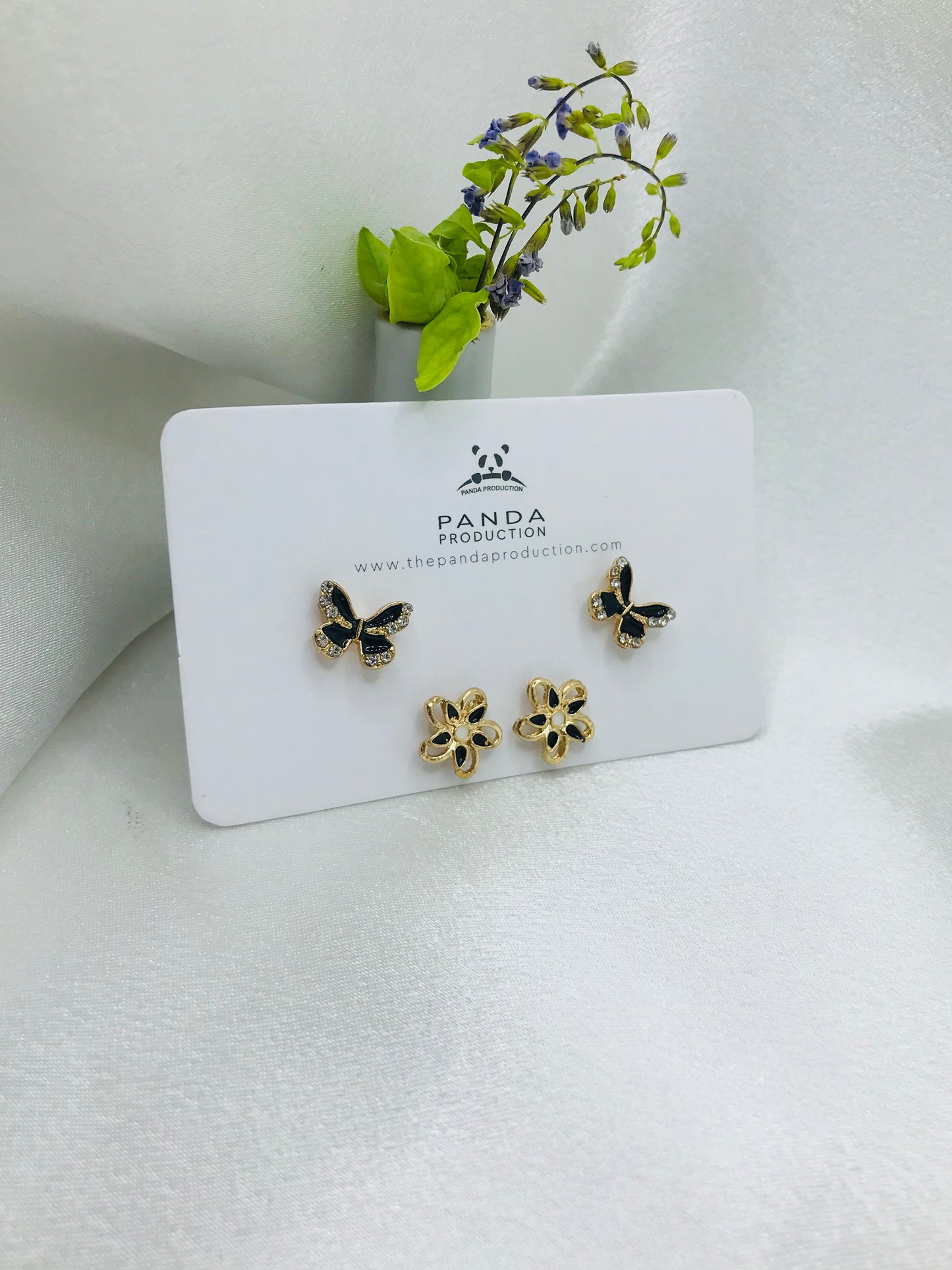 Mixed Shape Silver Studs