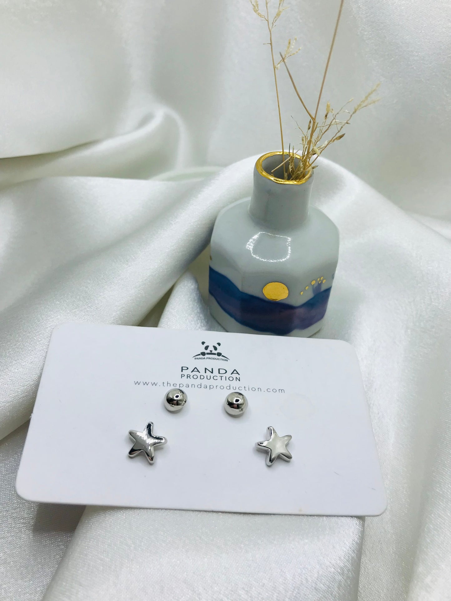 Mixed Shape Silver Studs