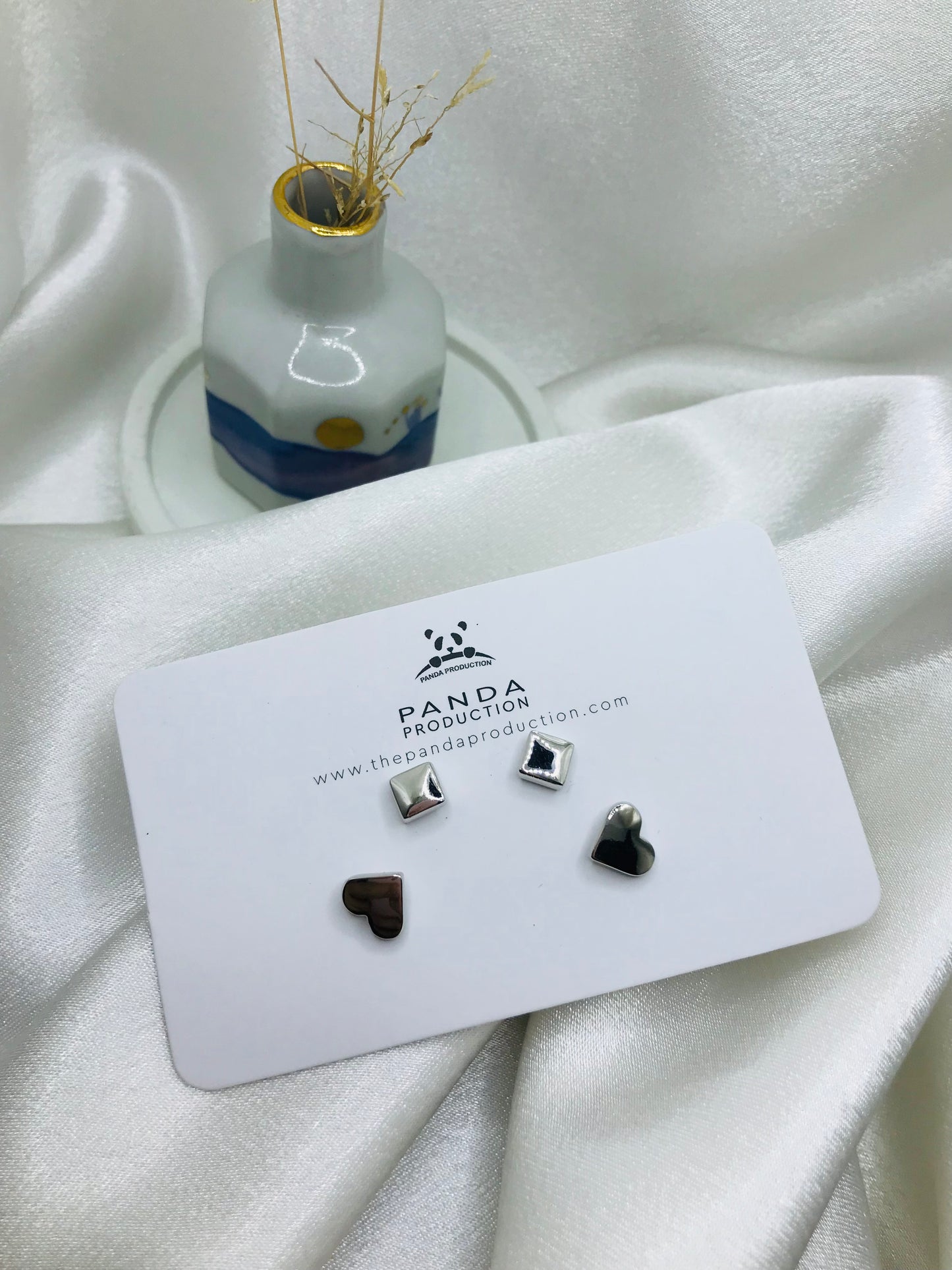 Mixed Shape Stud Earrings