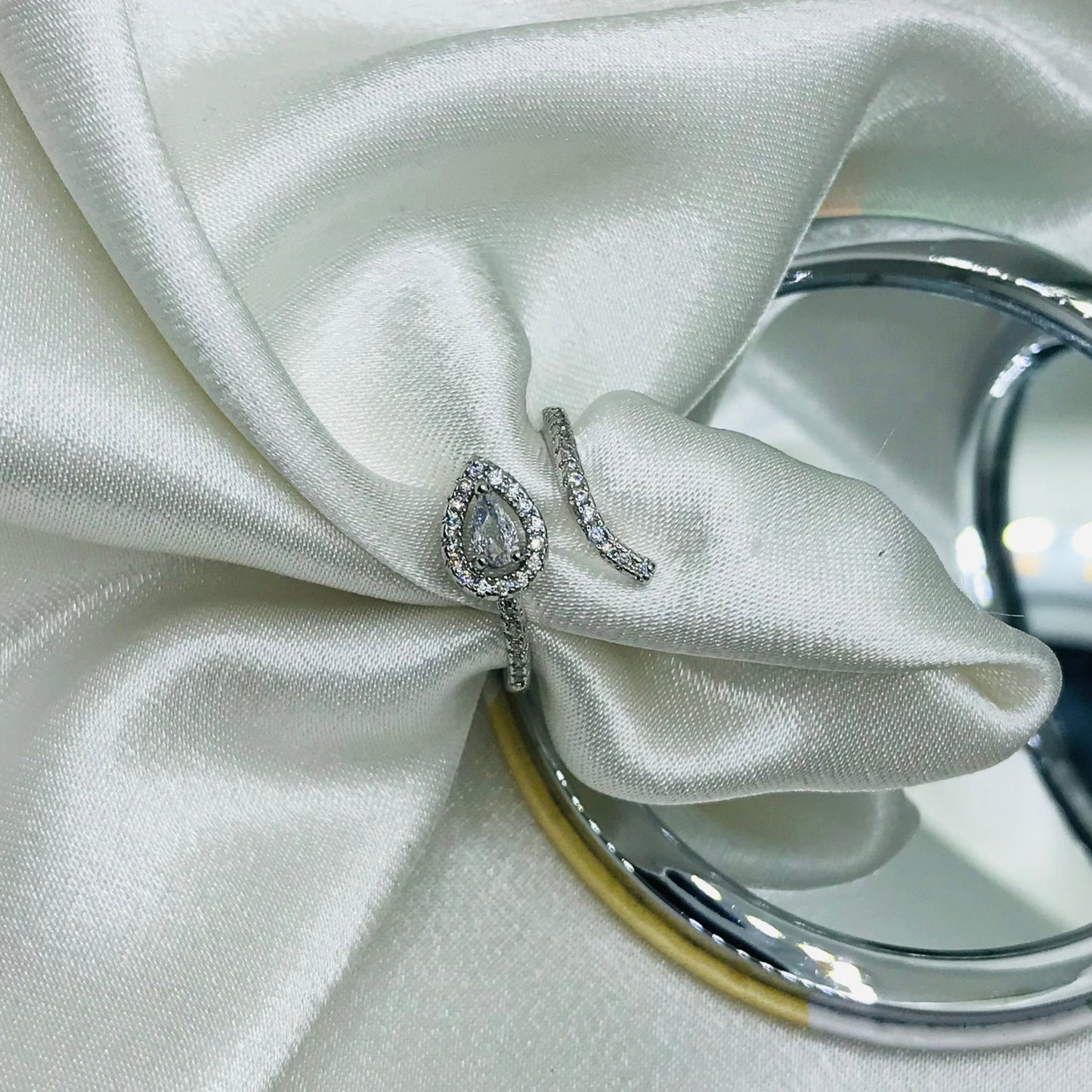 Oval Gemstone Ring with Diamond Halo