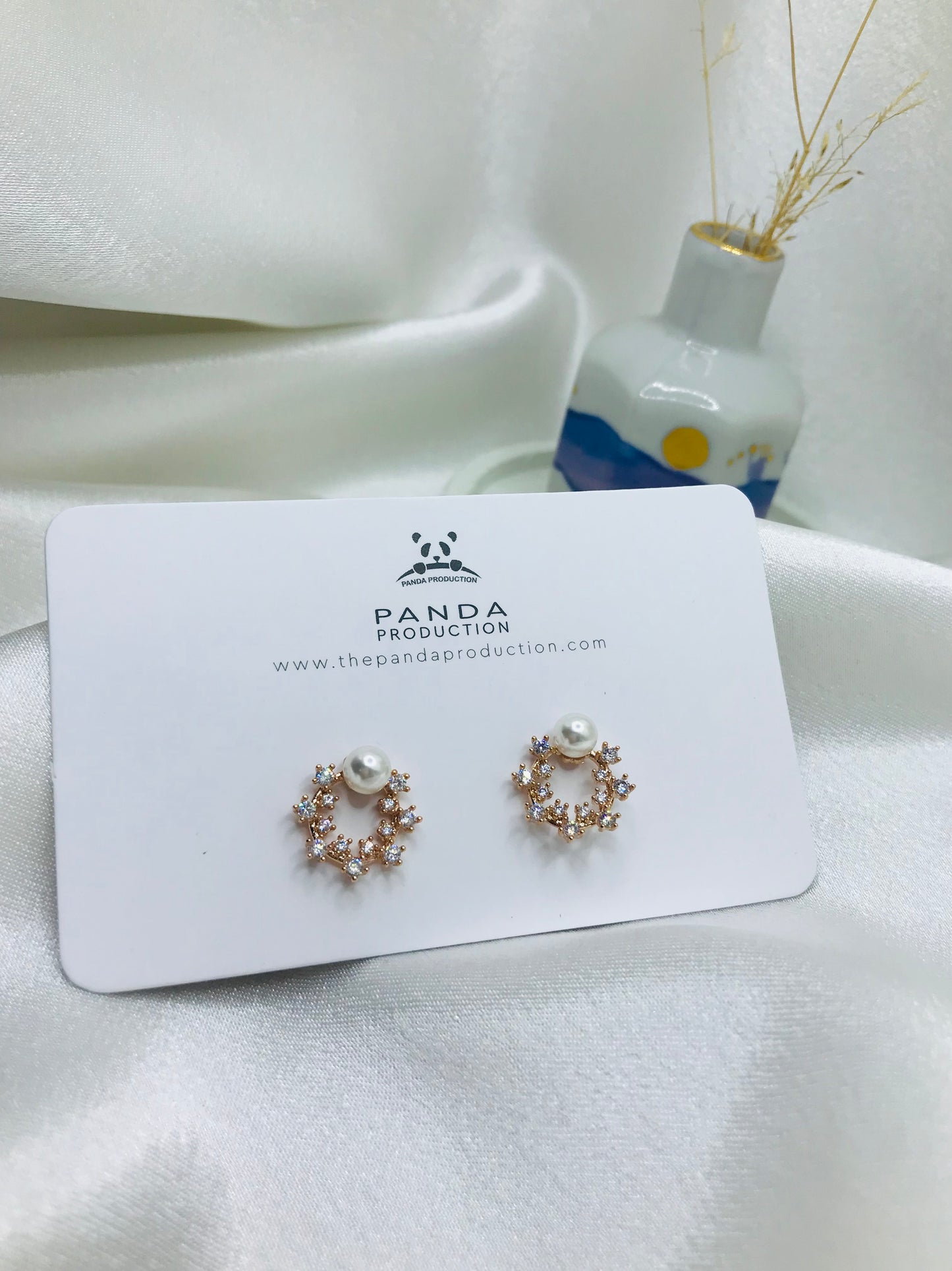 Pearl and Diamond Stud