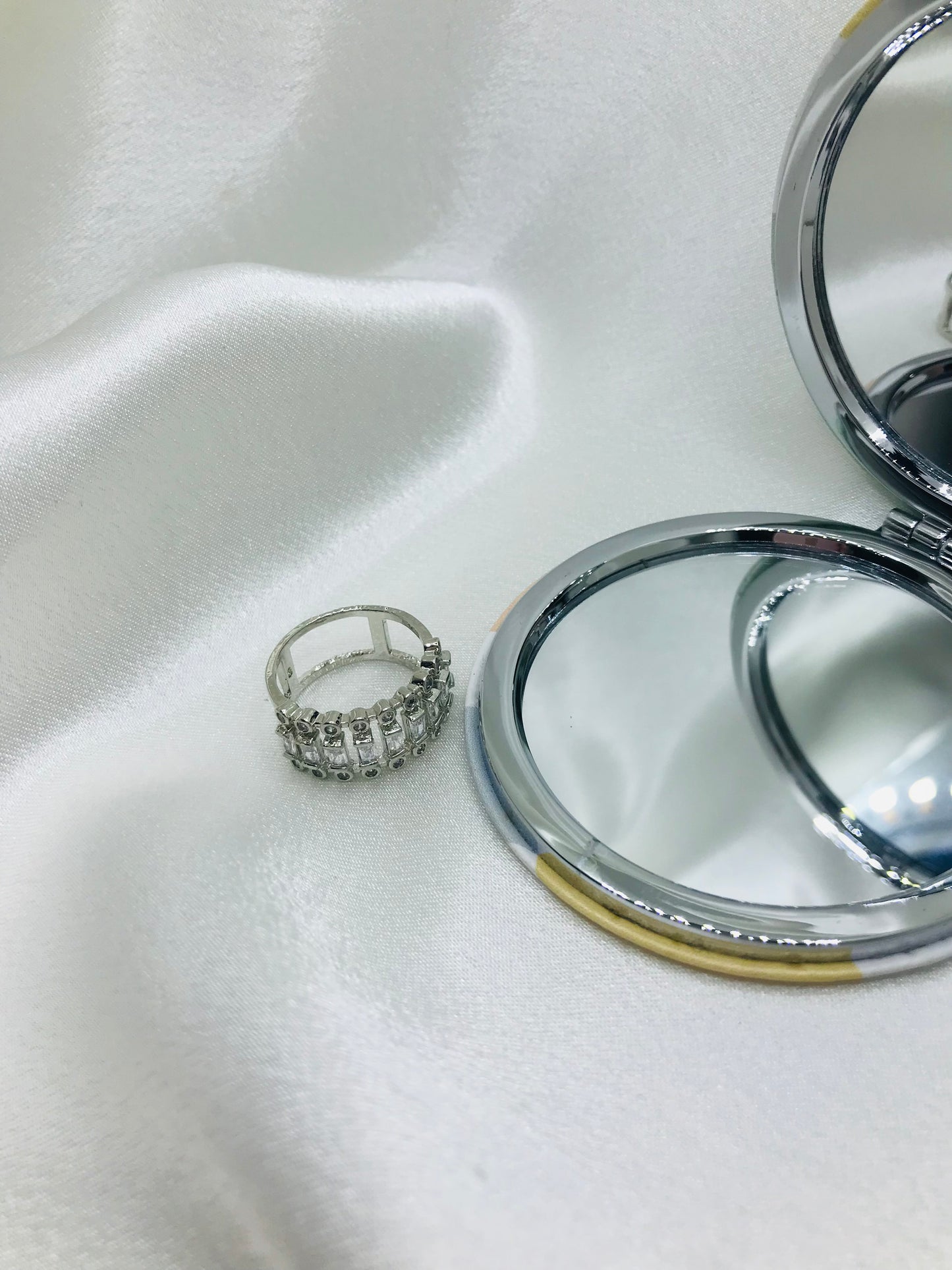 Rectangular Stone Band Ring