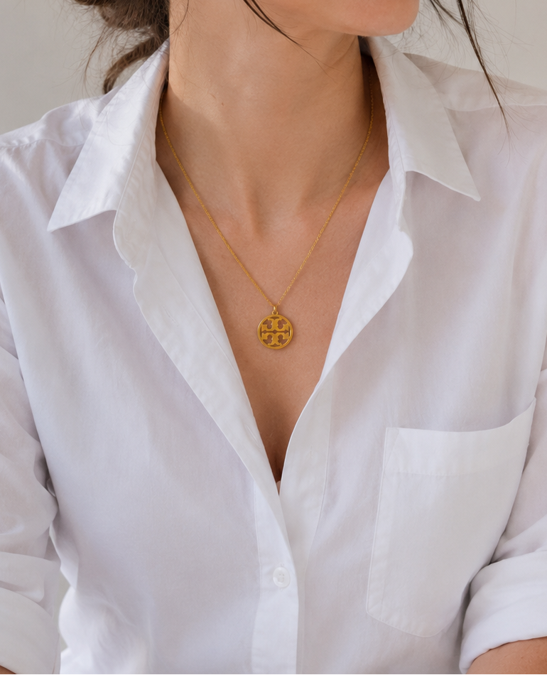 Royal Medallion Gold Necklace