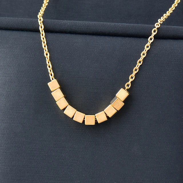 Cubic Square Charm Pendant