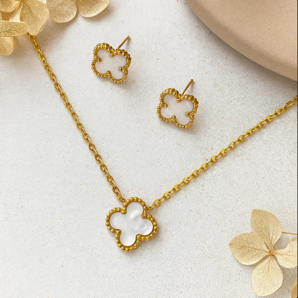 Minimal Clover Jewllery Set