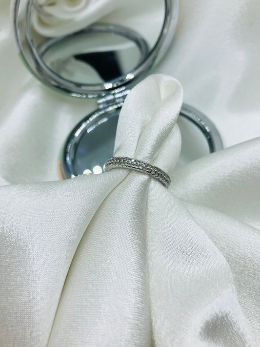 Silver Diamond Ring