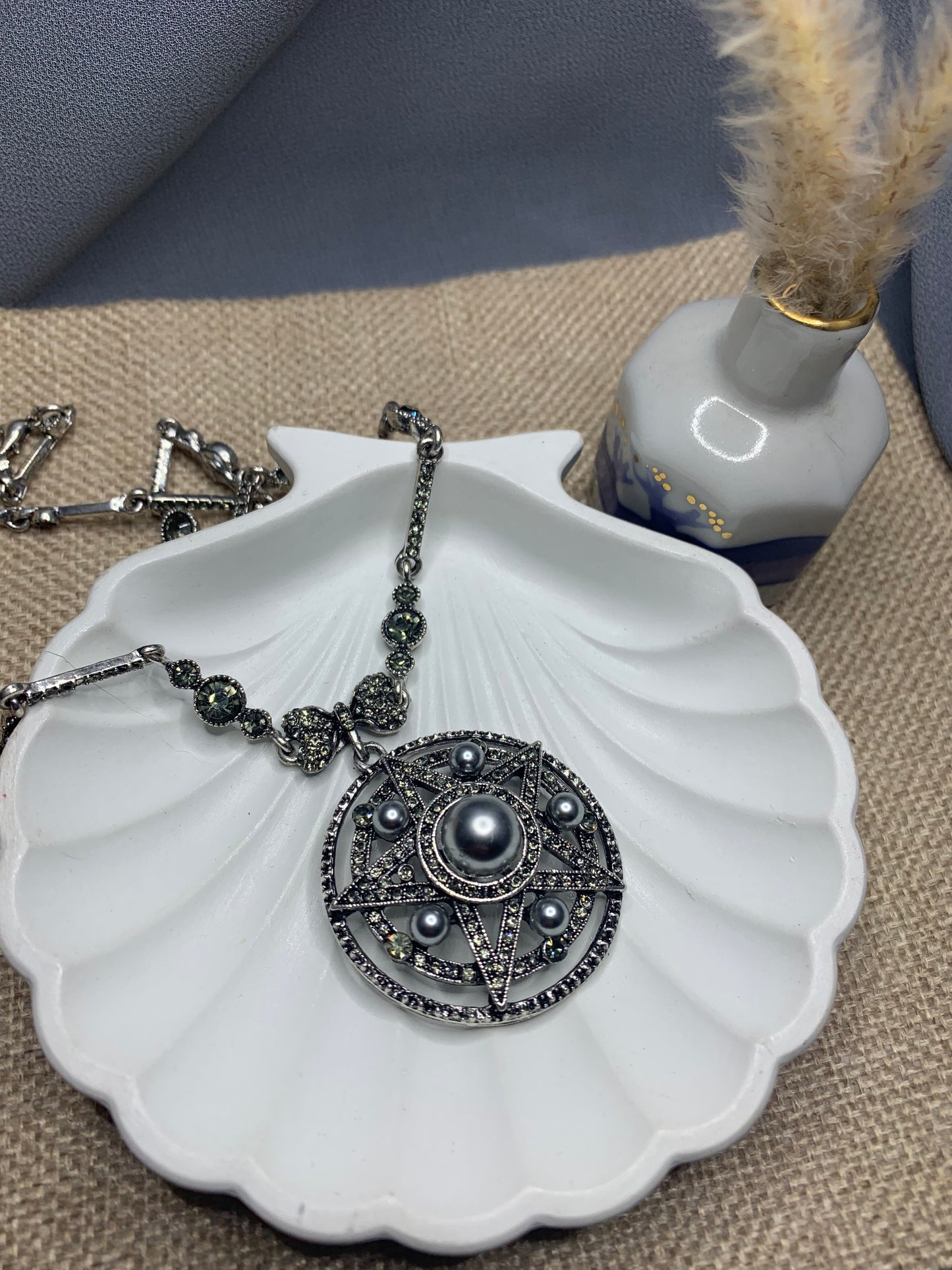 Starburst Pearl Necklace