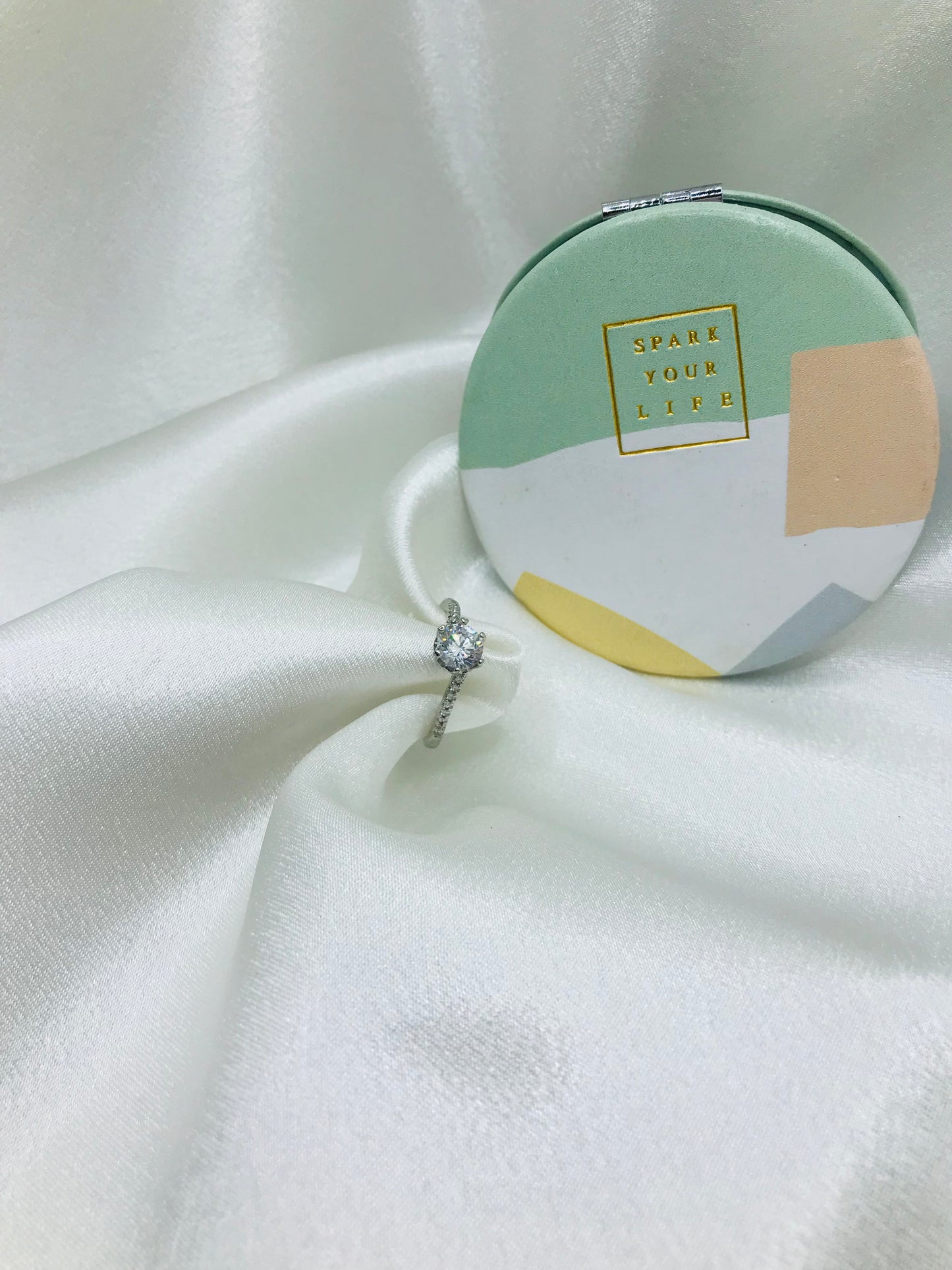 Versatile Diamond Halo Ring