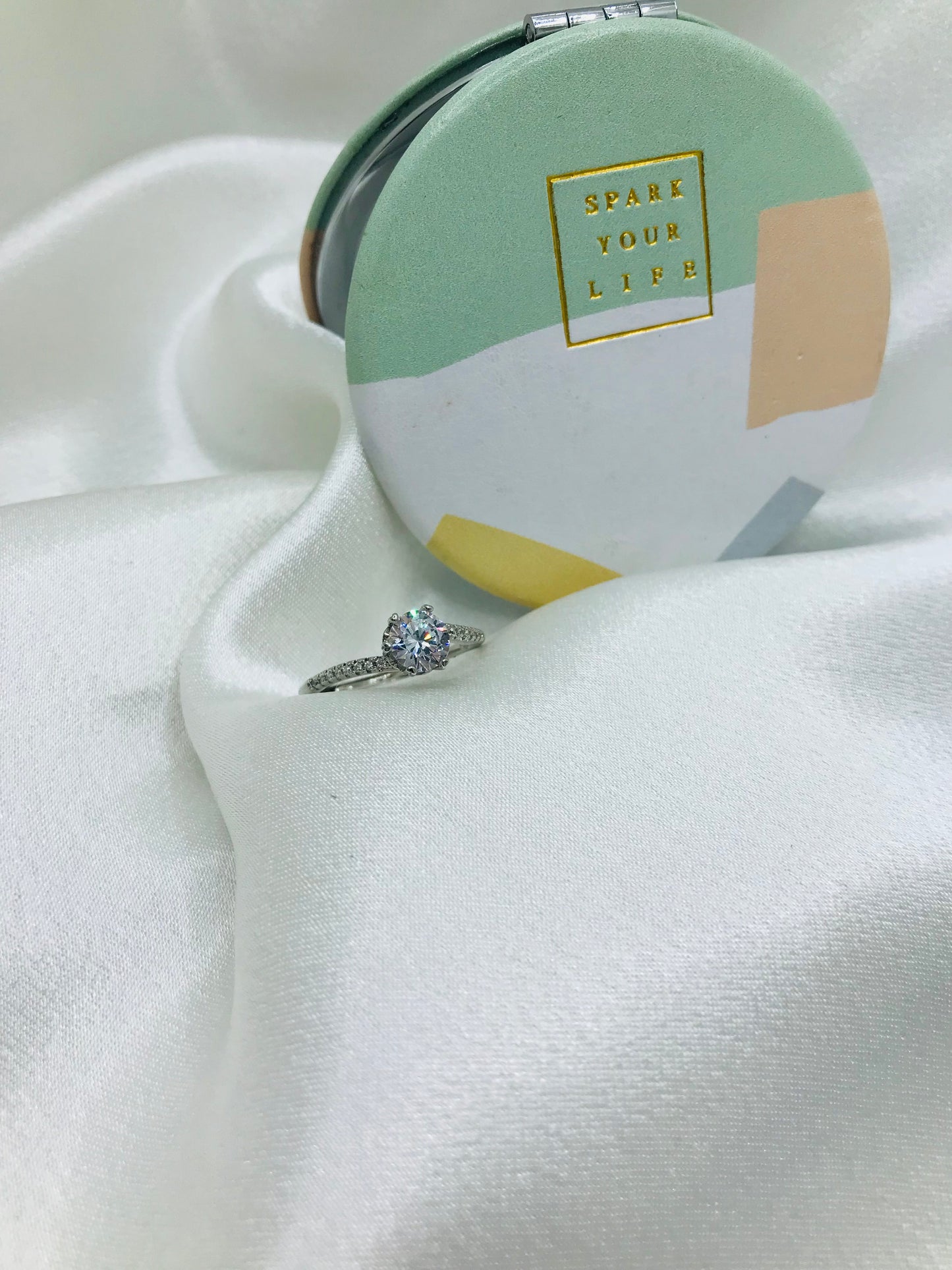 Versatile Diamond Halo Ring