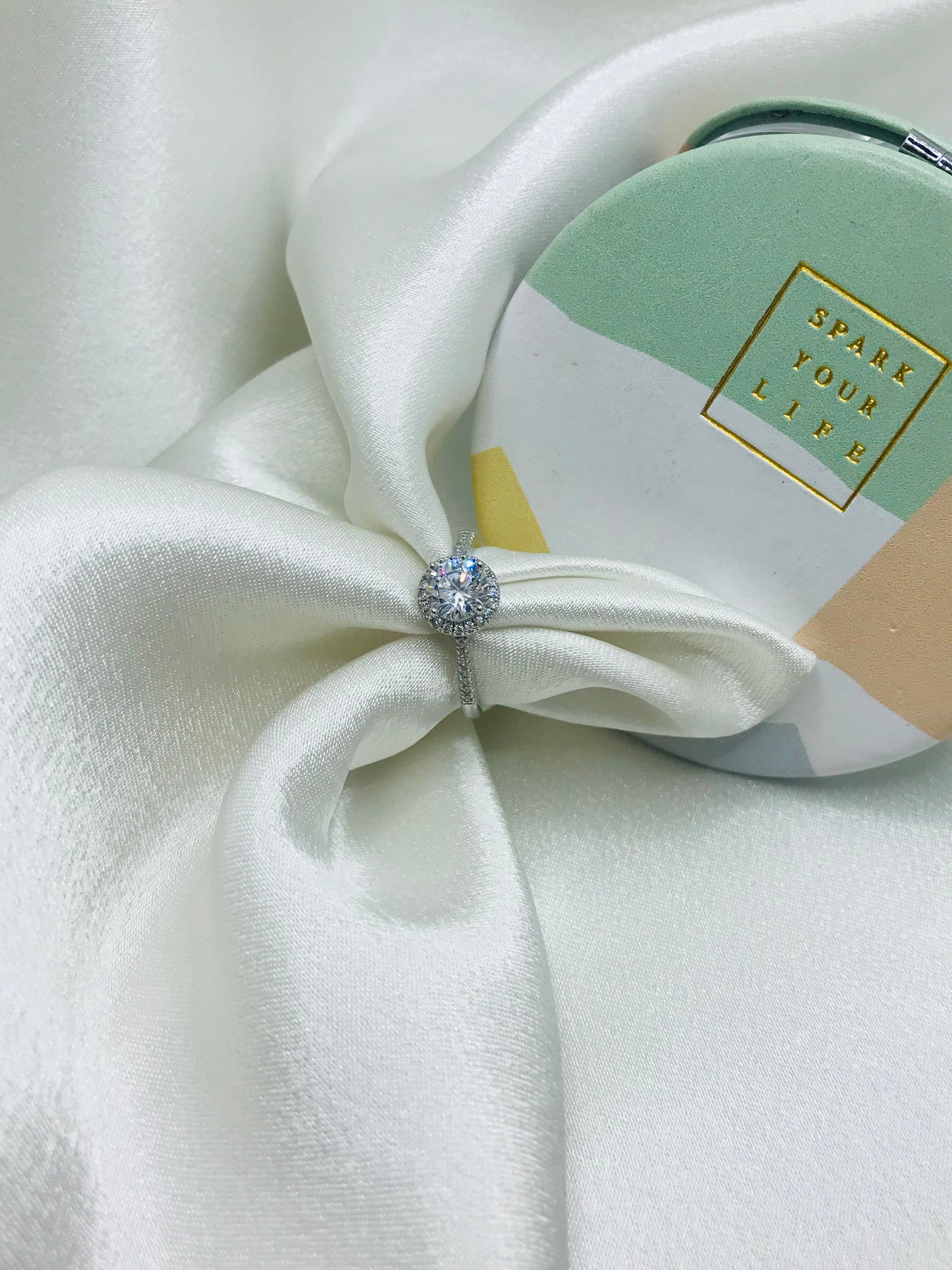 Versatile Diamond Halo Ring